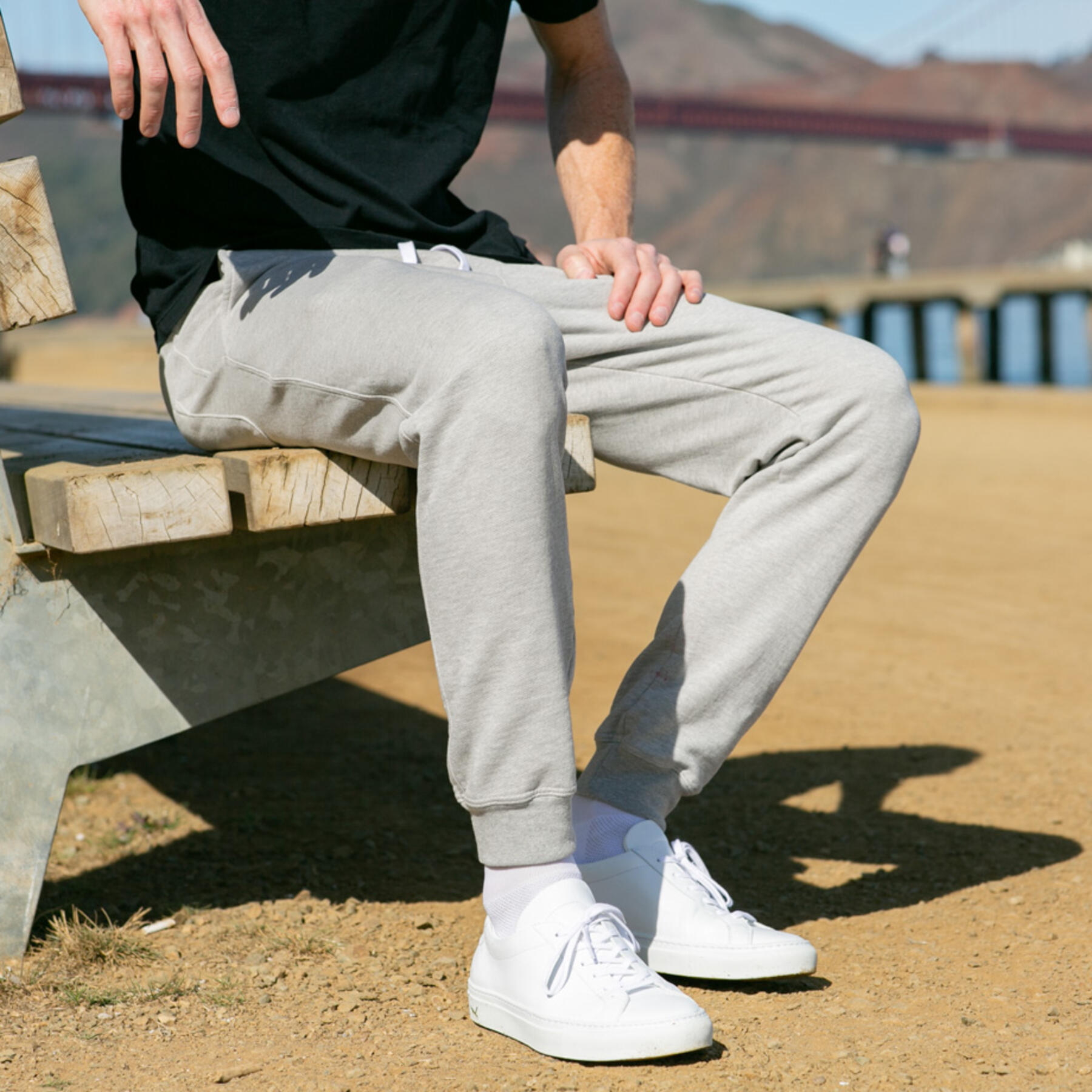 gustin sweatpants - heather grey