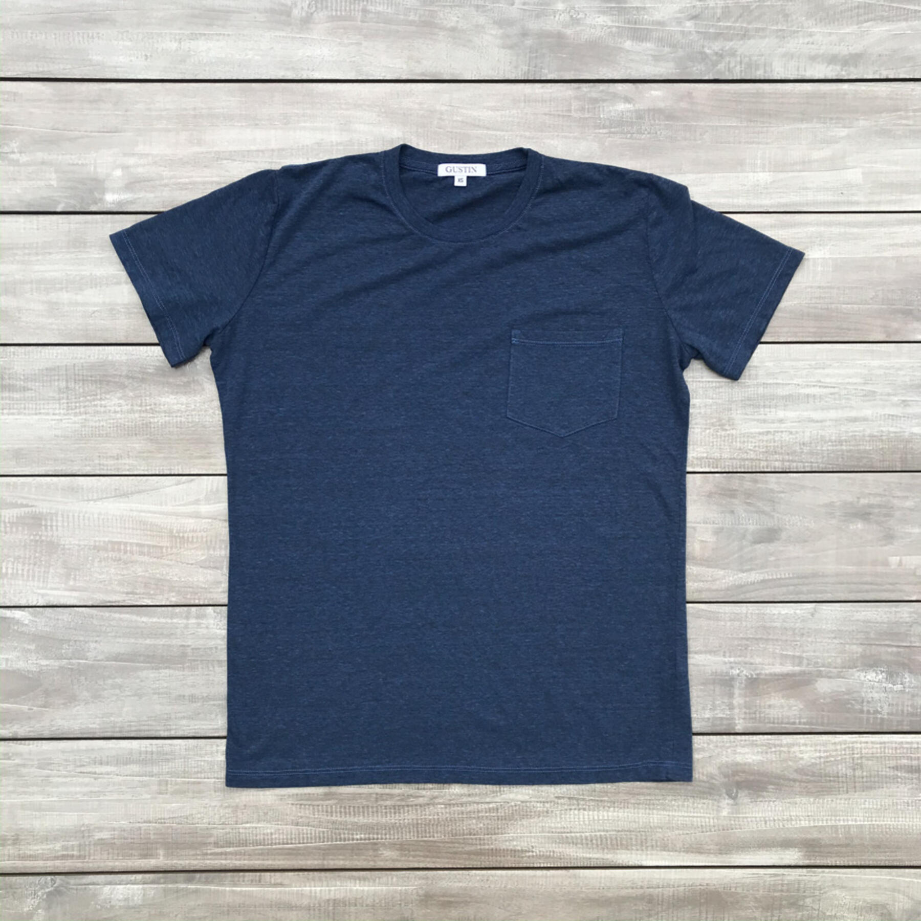 gustin heather pocket t-shirt 3pk - blues collection