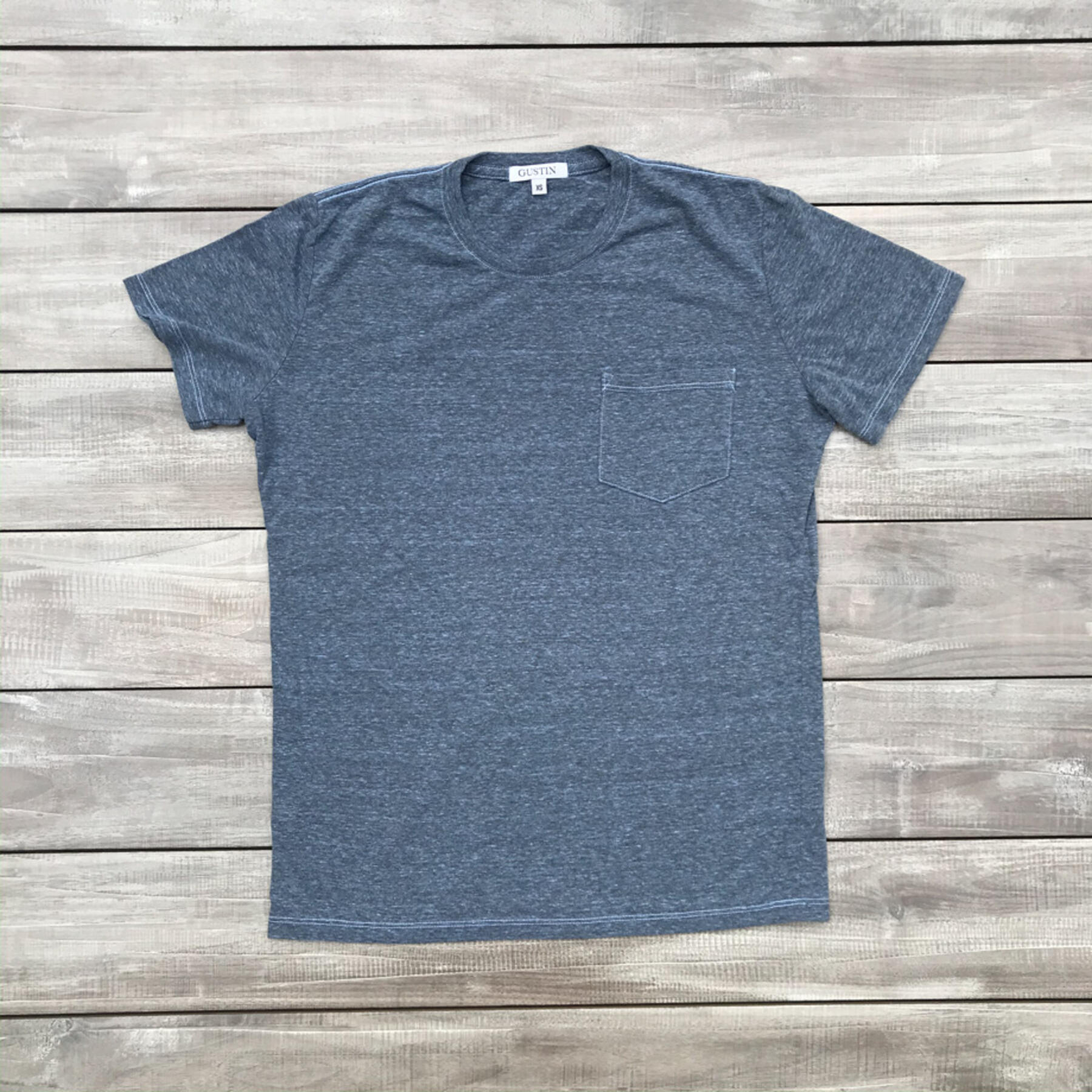 gustin heather pocket t-shirt 3pk - blues collection