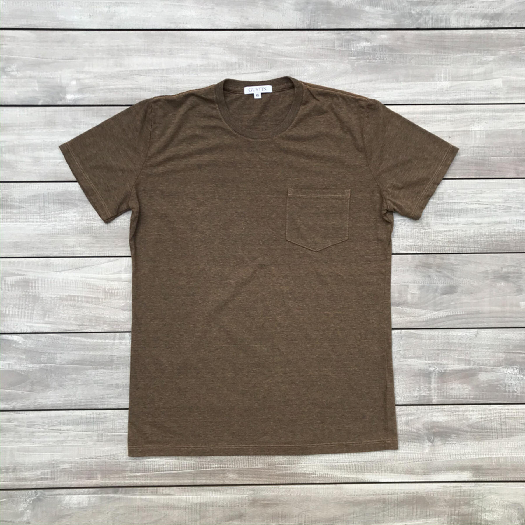 gustin heather pocket t-shirt 3pk - rust collection