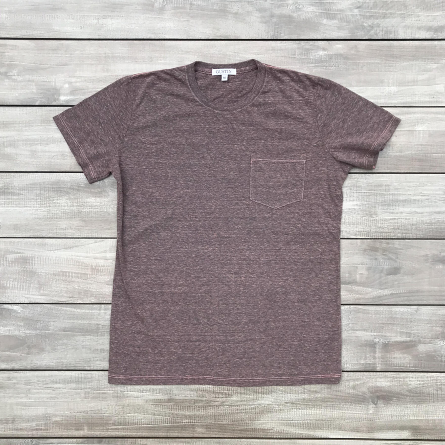 gustin heather pocket t-shirt 3pk - rust collection