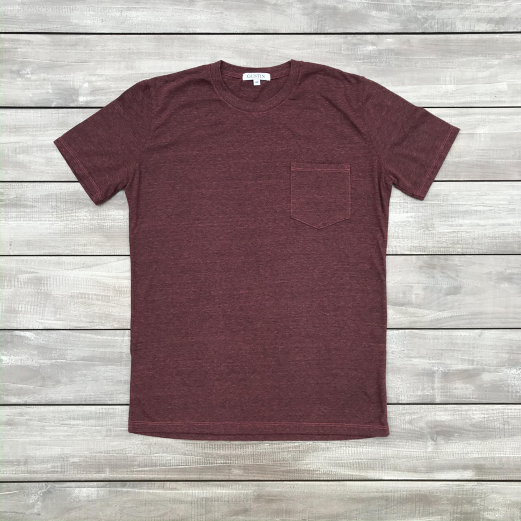 gustin heather pocket t-shirt 3pk - rust collection