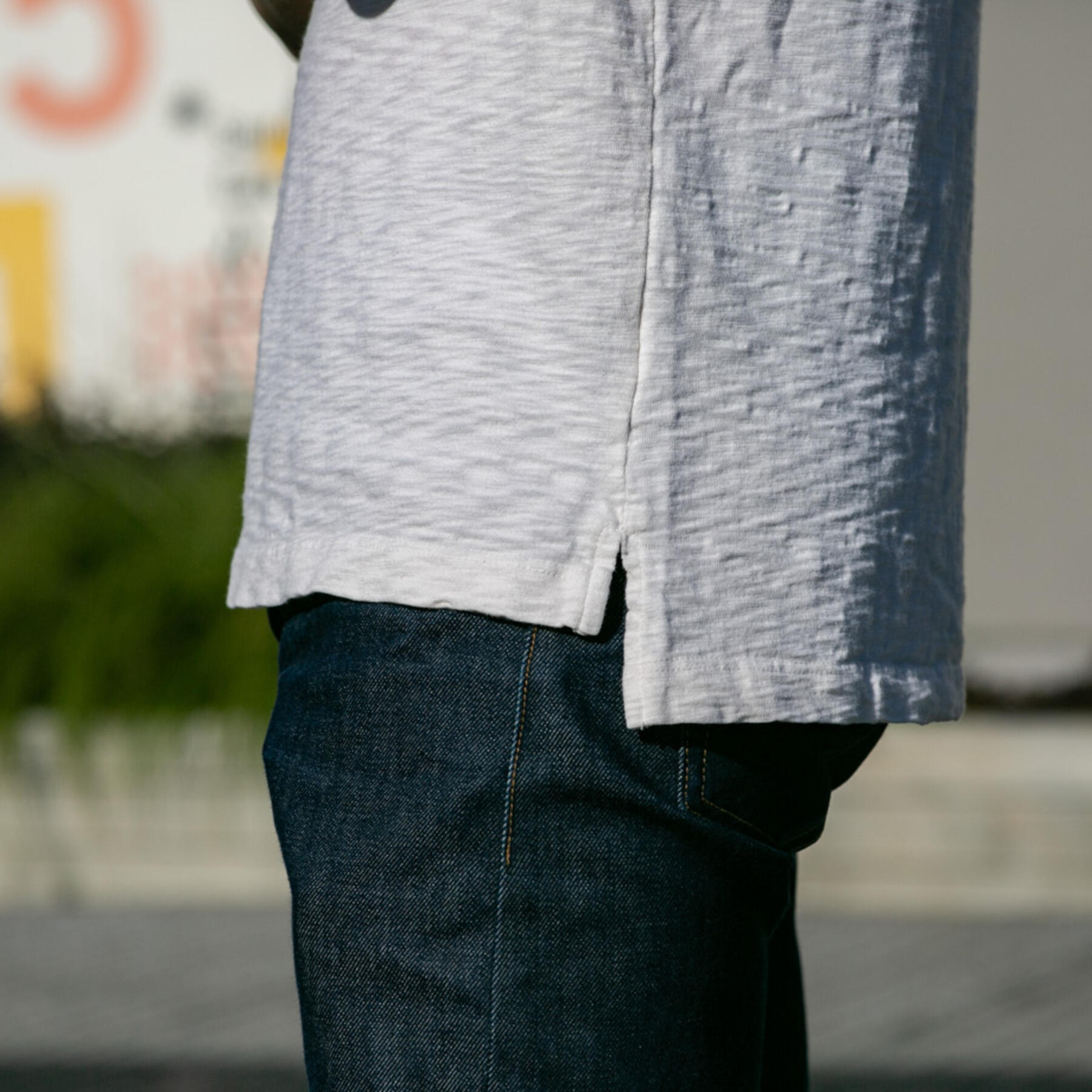 gustin american slub polo - natural