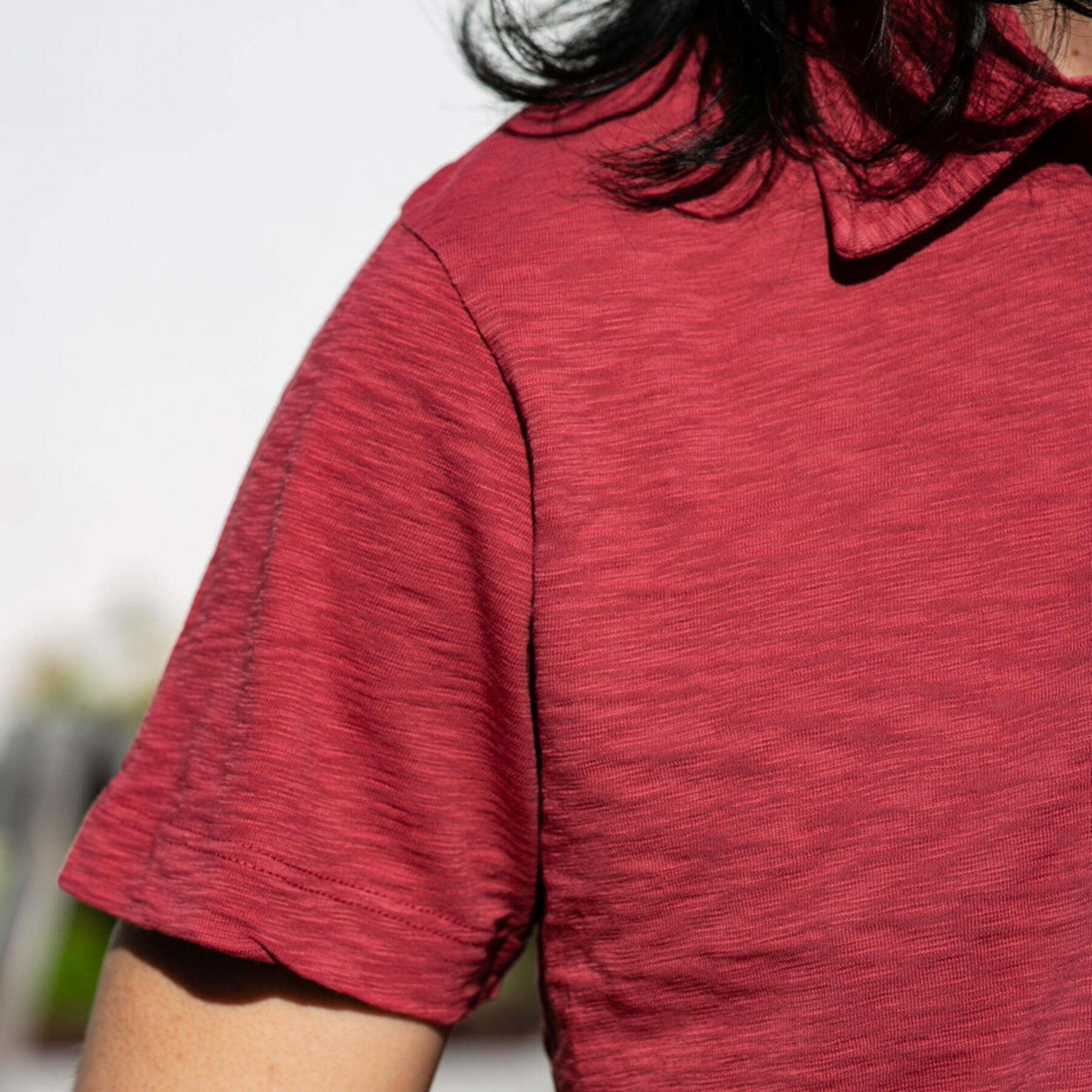 gustin american slub polo - red
