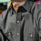 gustin #709 black olivexwhite superheavy ticking stripe