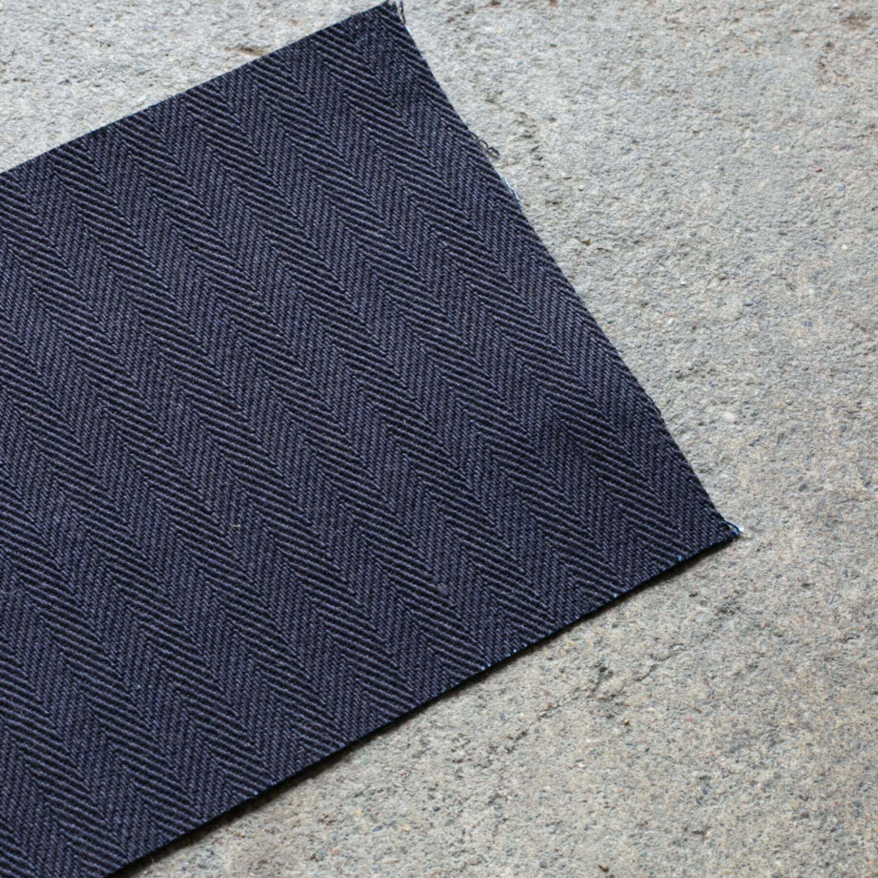 gustin #459 indigoxblack selvedge herringbone denim