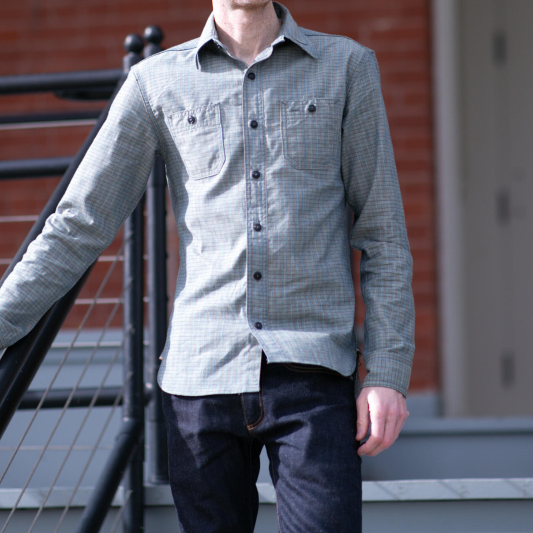 gustin #35 antique chambray workshirt