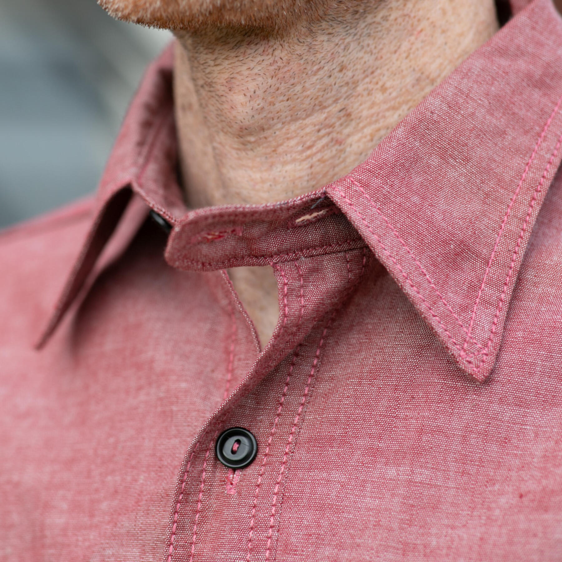 gustin #36 rust red chambray workshirt