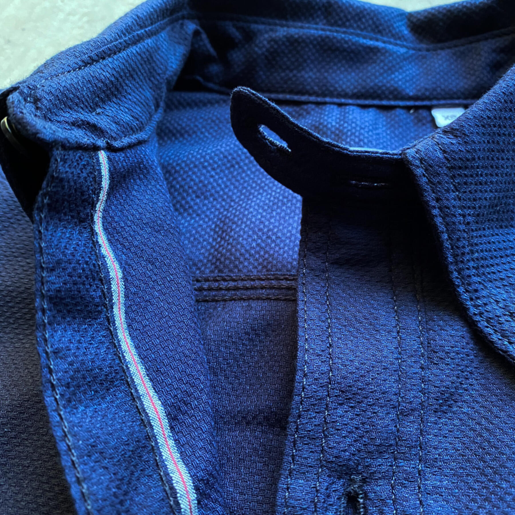 gustin #42 indigo doby workshirt