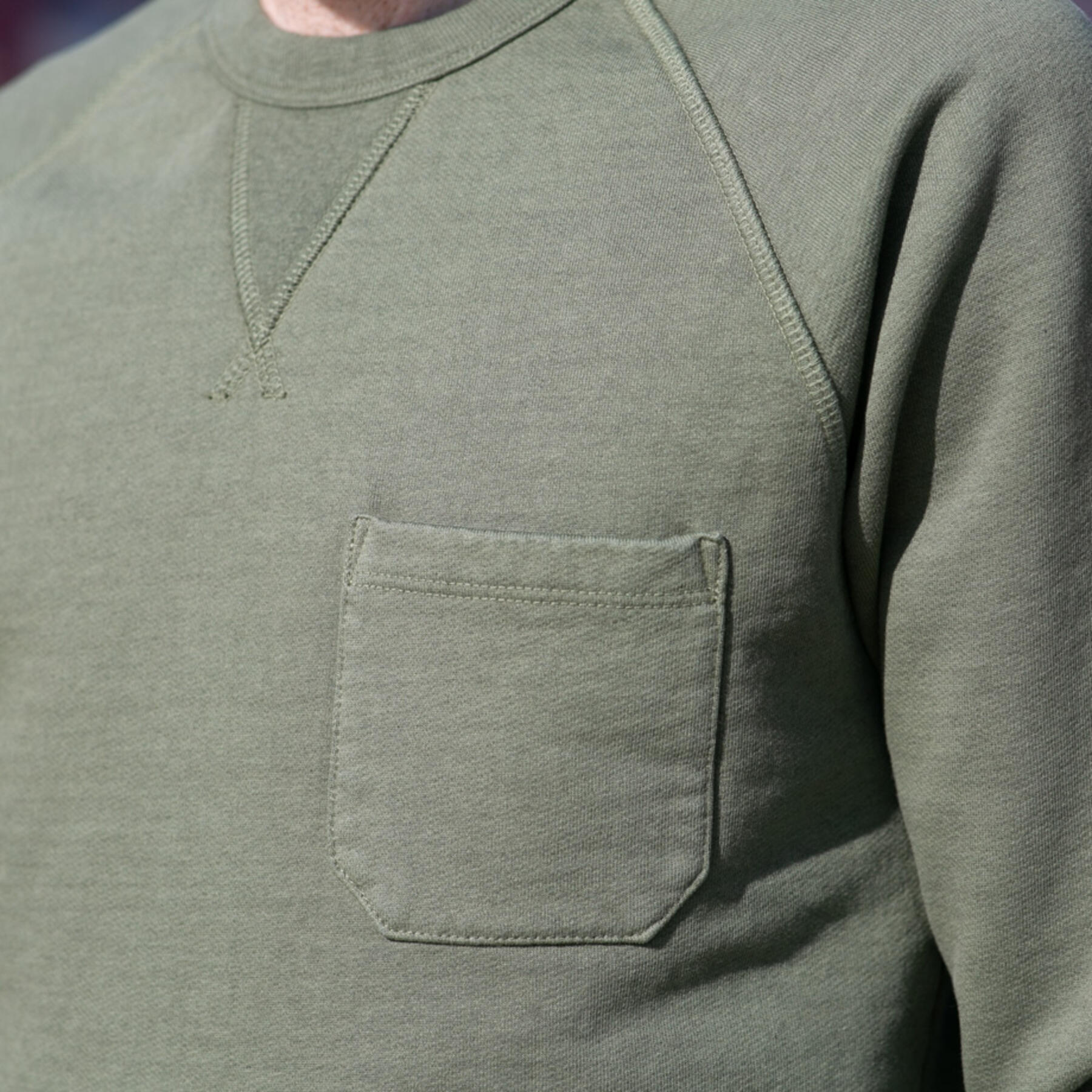gustin pocket sweatshirt - moss