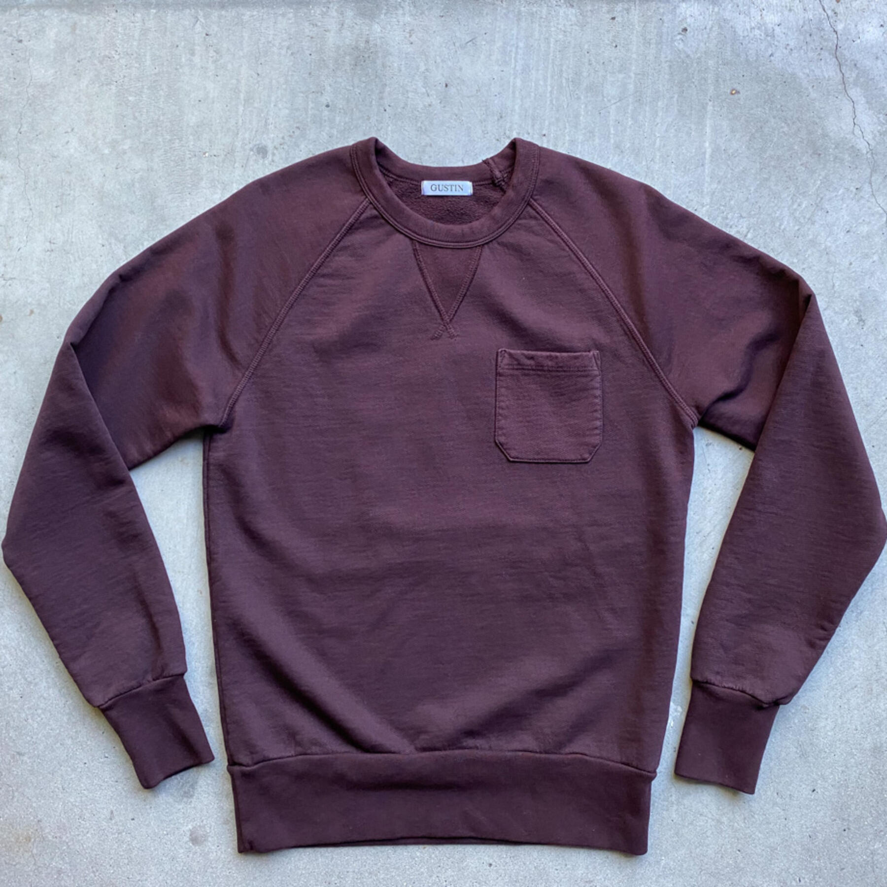 gustin pocket sweatshirt - oxblood