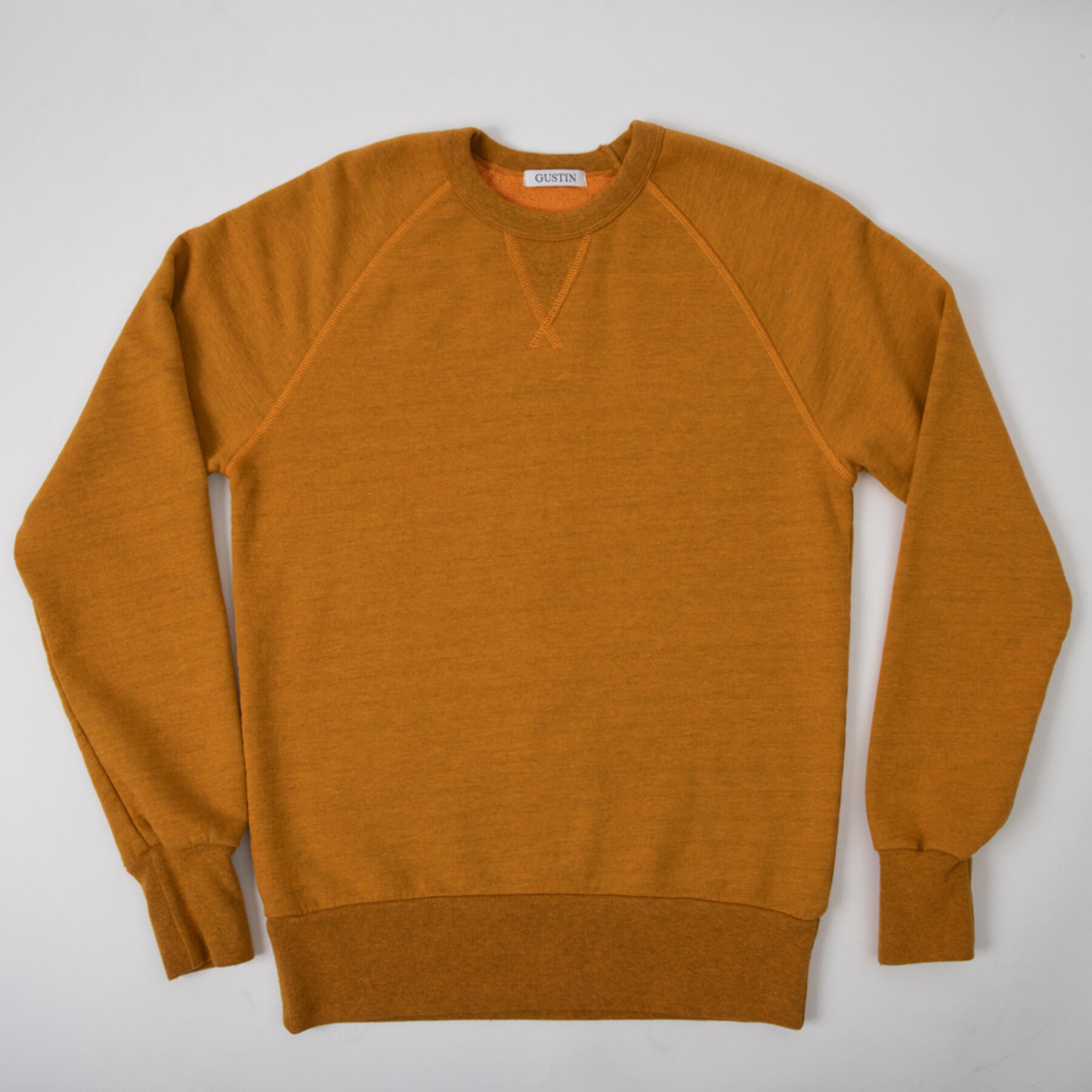 gustin usa crewneck sweatshirt - saffron