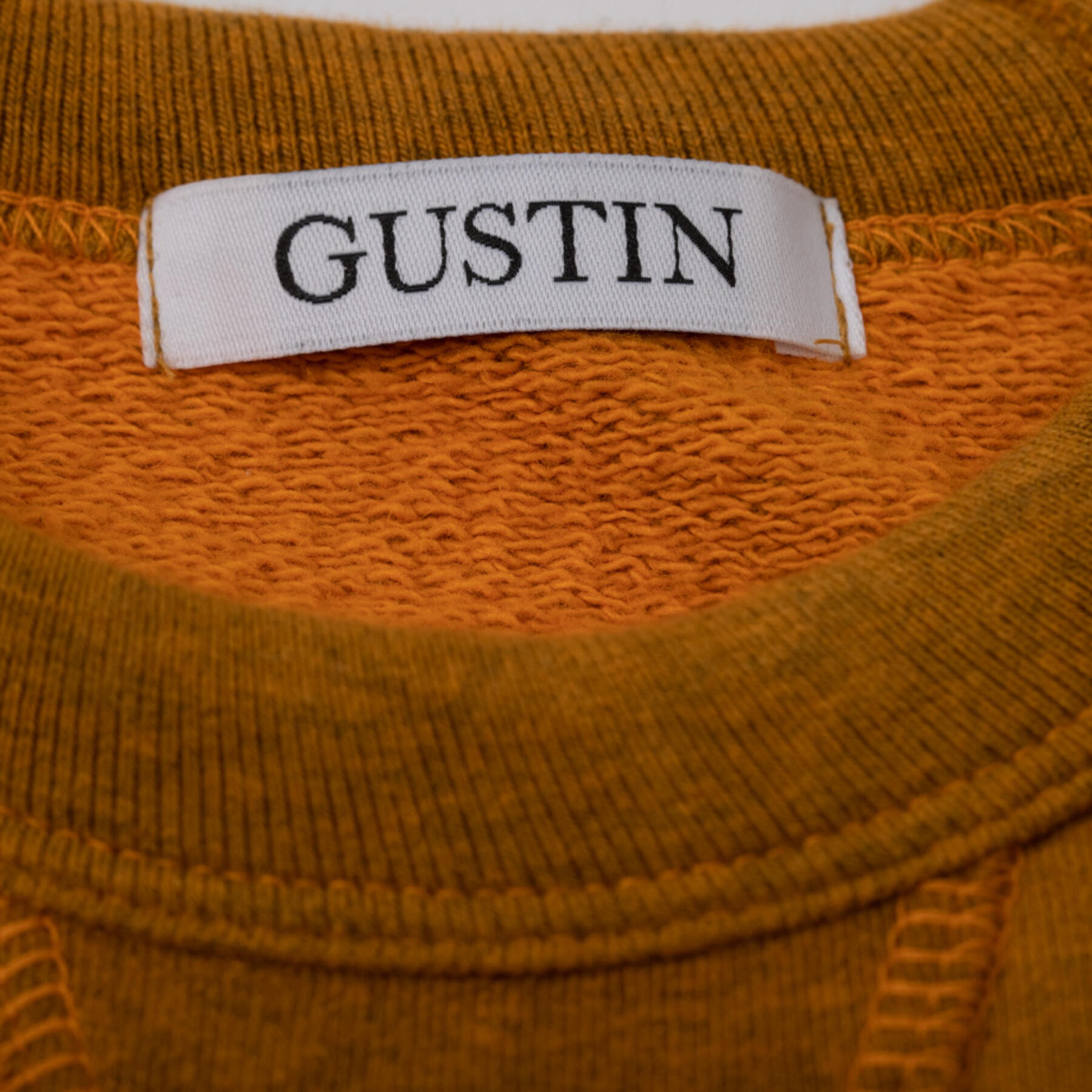 gustin usa crewneck sweatshirt - saffron