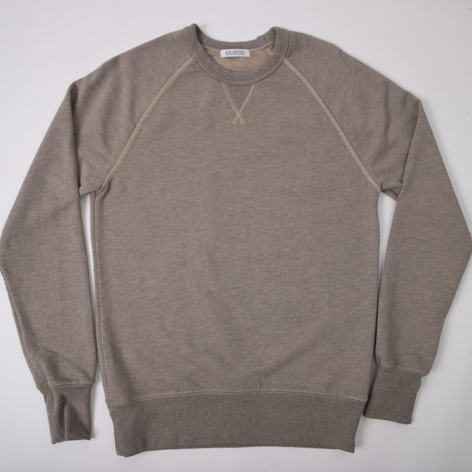 gustin usa crewneck sweatshirt 3pk - saffron, putty, hunter green
