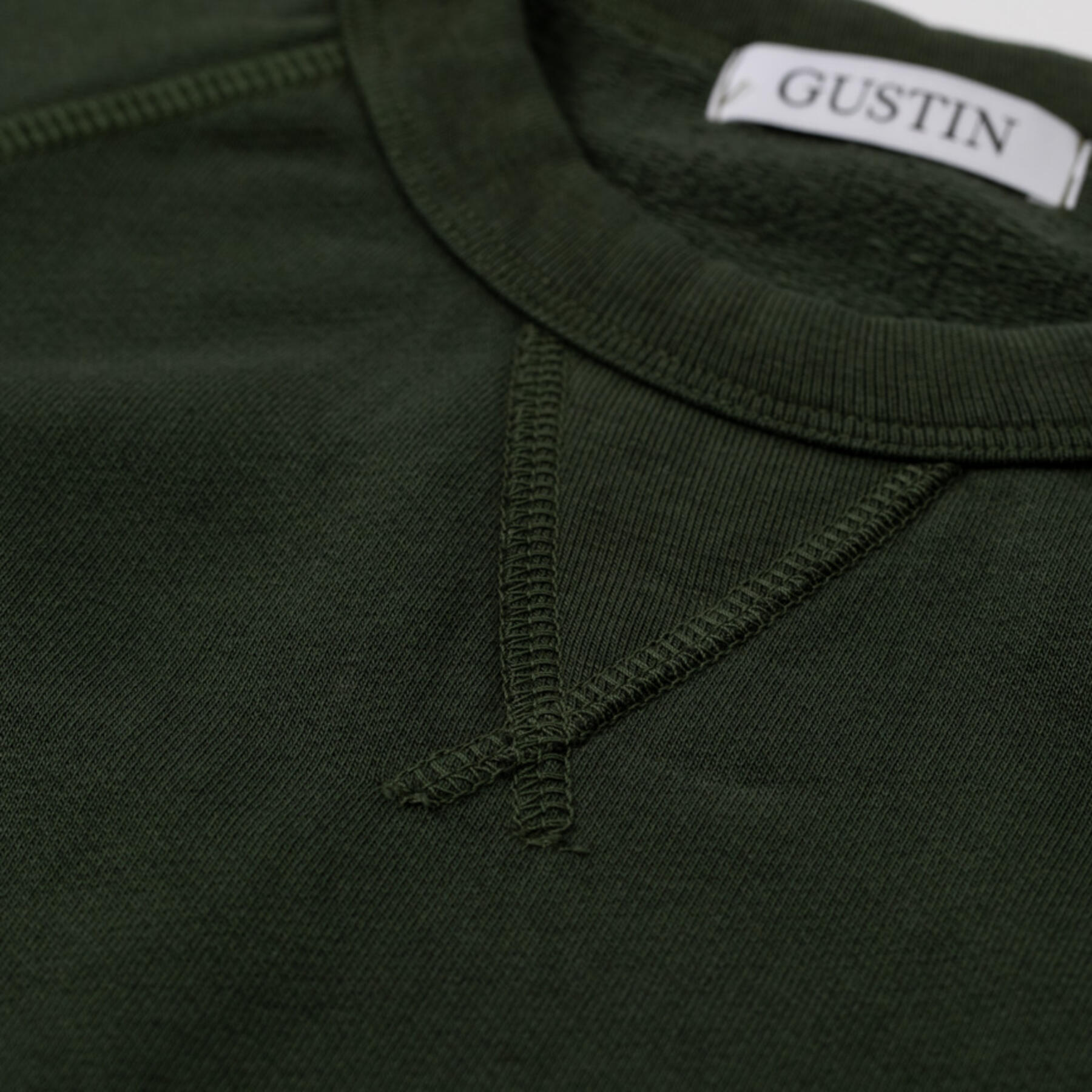gustin usa crewneck sweatshirt 3pk - saffron, putty, hunter green