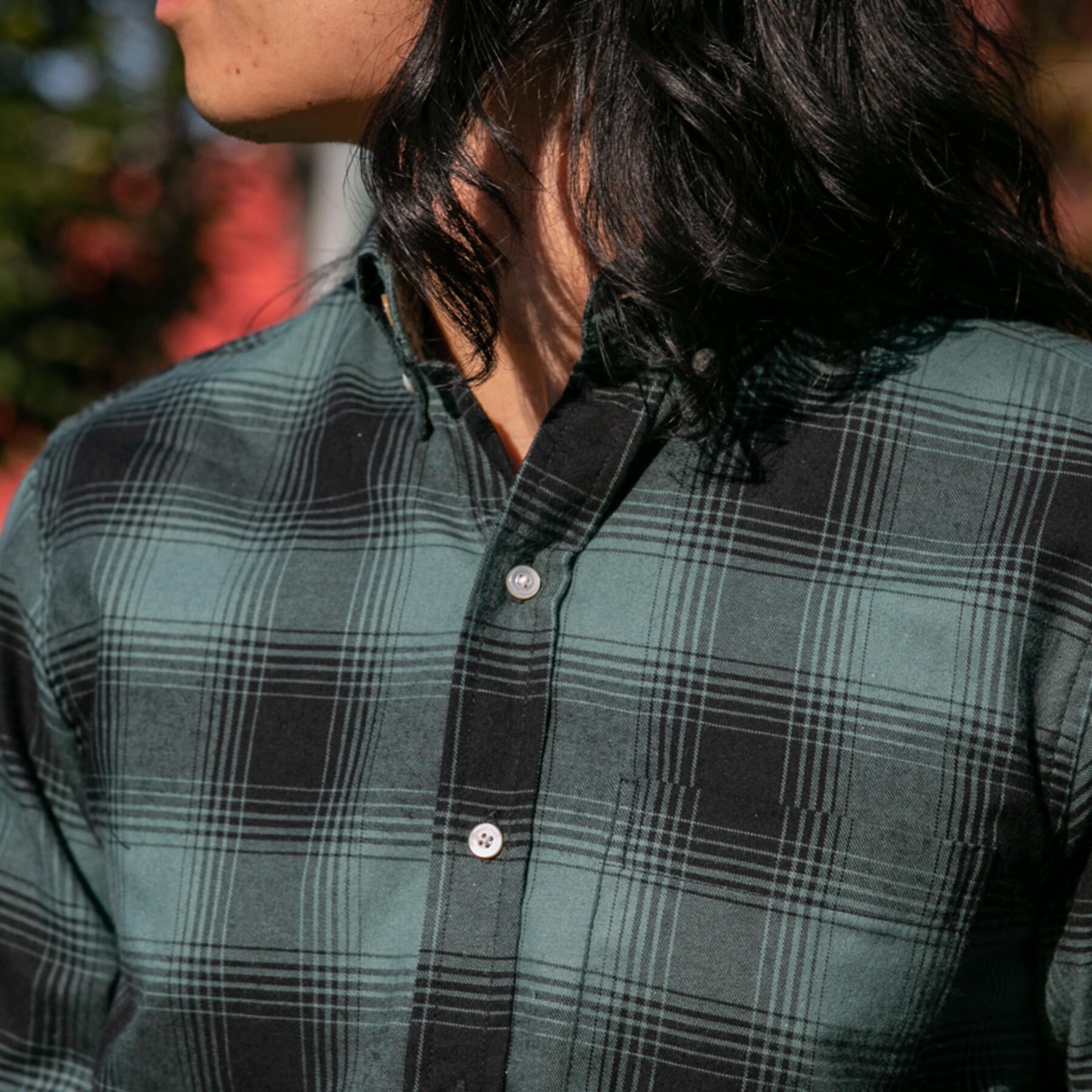 gustin #712 black emerald flannel