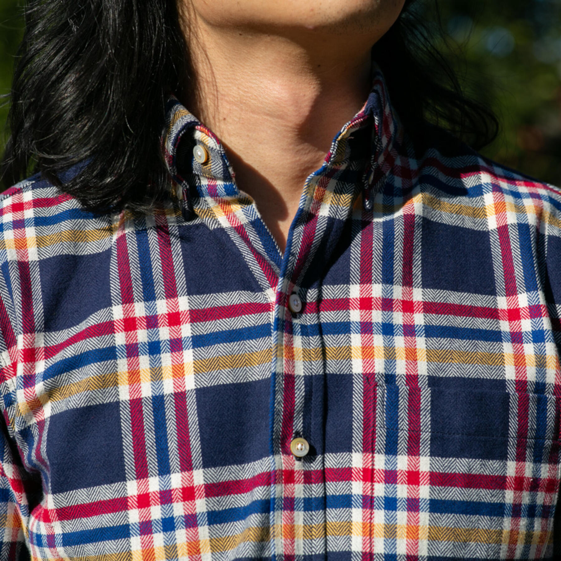 gustin #711 herringbone plaid flannel