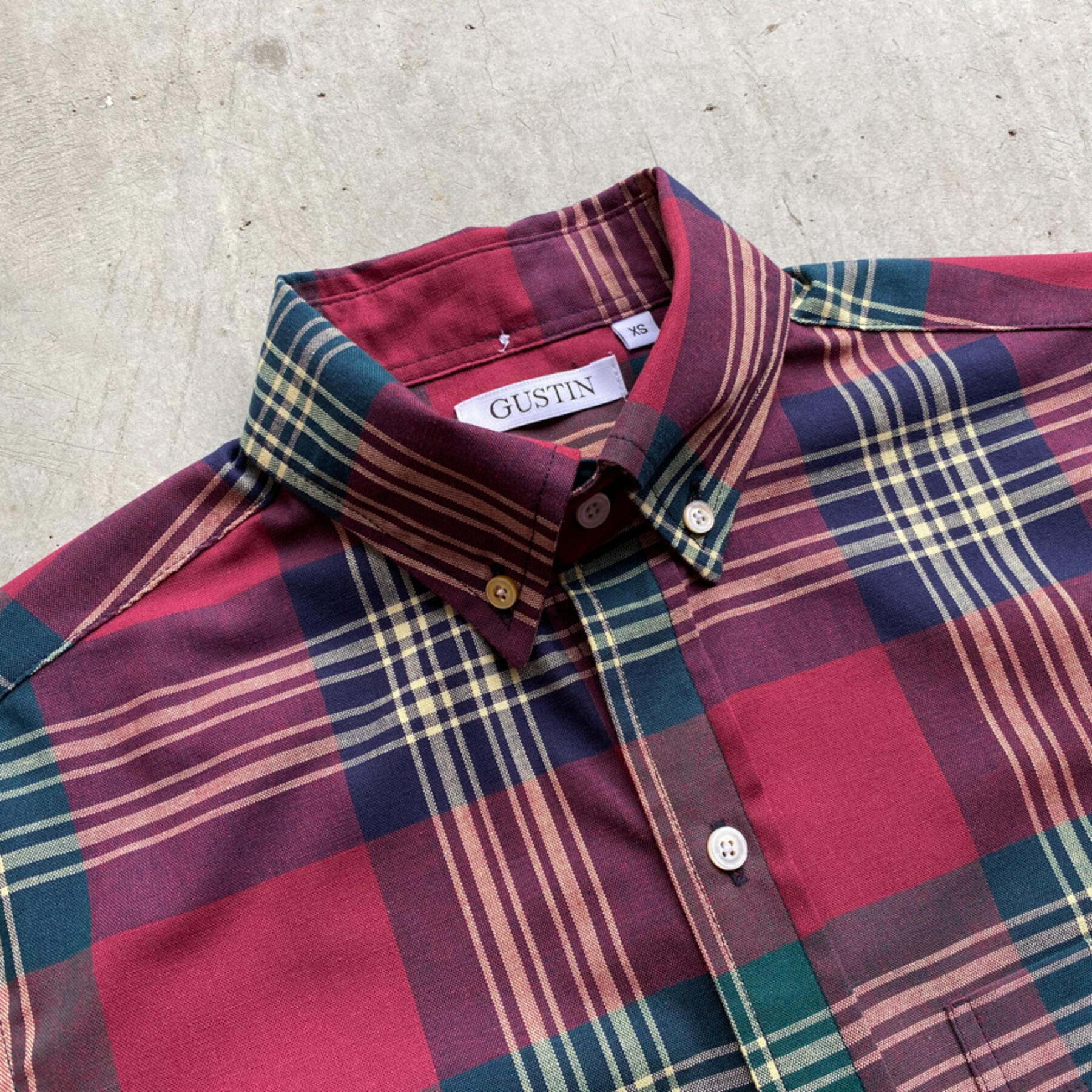gustin #714 crimson red plaid