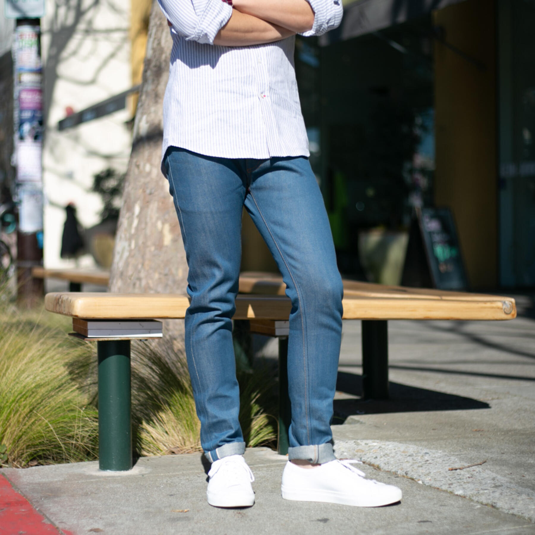 gustin #466 ocean reactive dye selvedge
