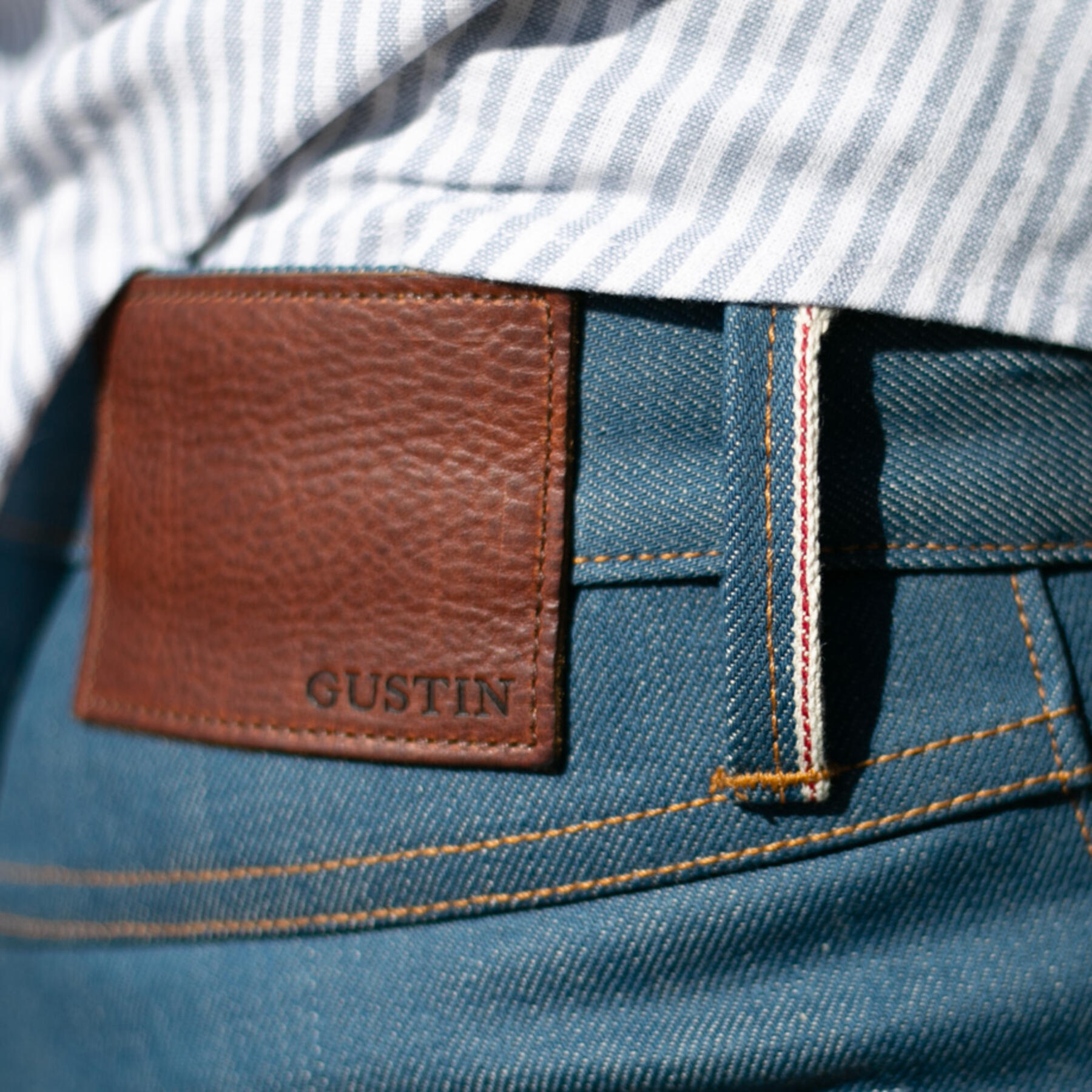 gustin #466 ocean reactive dye selvedge
