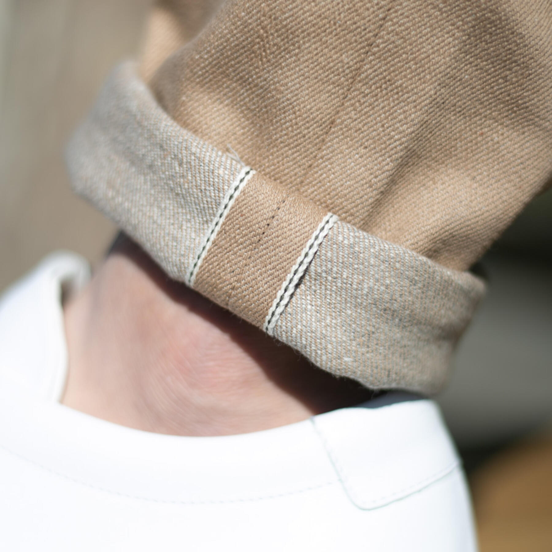 gustin #465 blond wood reactive dye selvedge