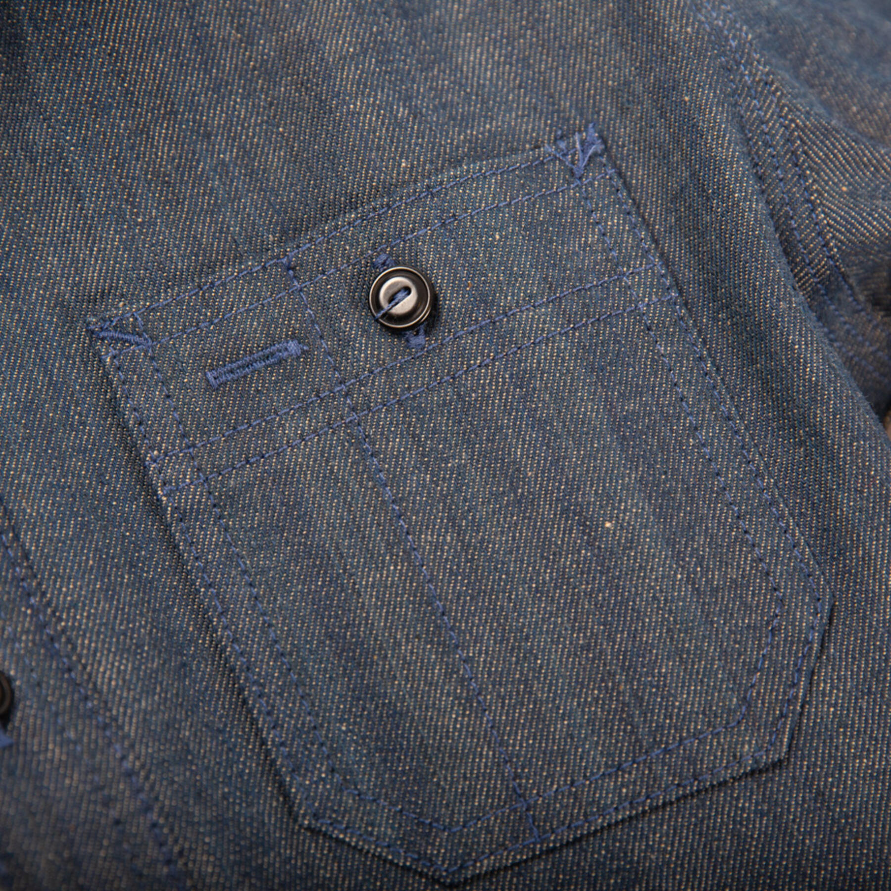 gustin #37 antique indigo selvedge workshirt