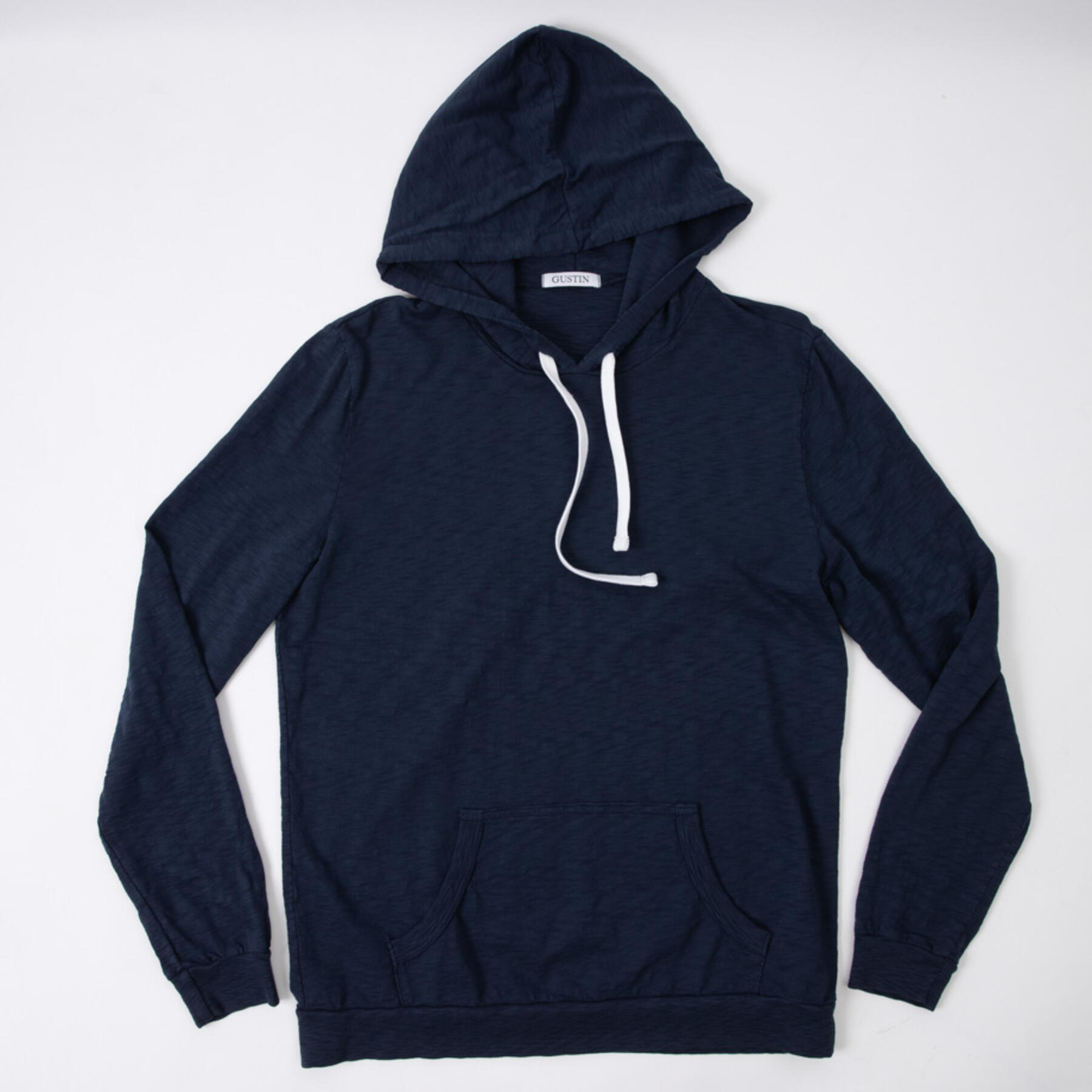 gustin big slub hoodie - navy