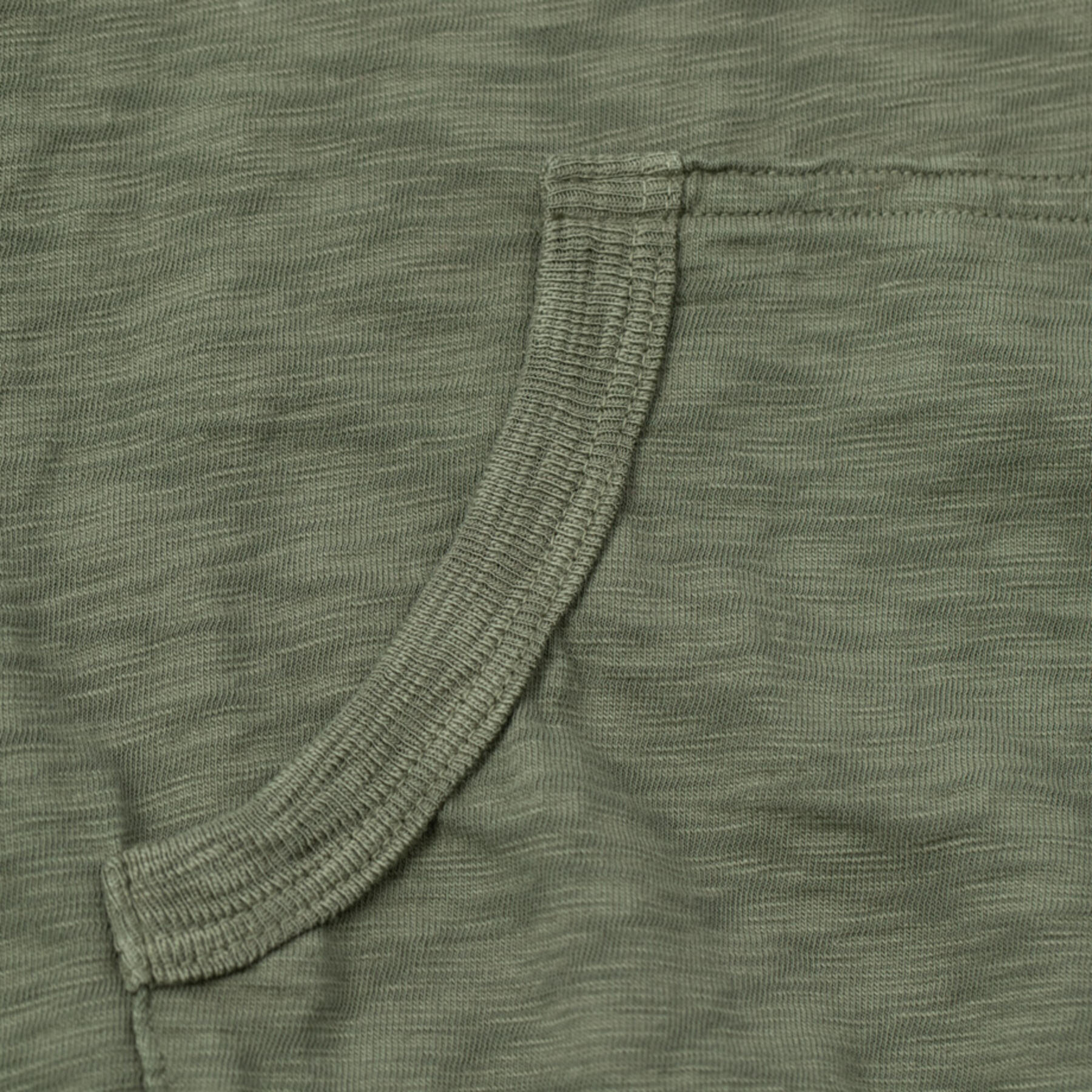 gustin big slub hoodie - olive drab