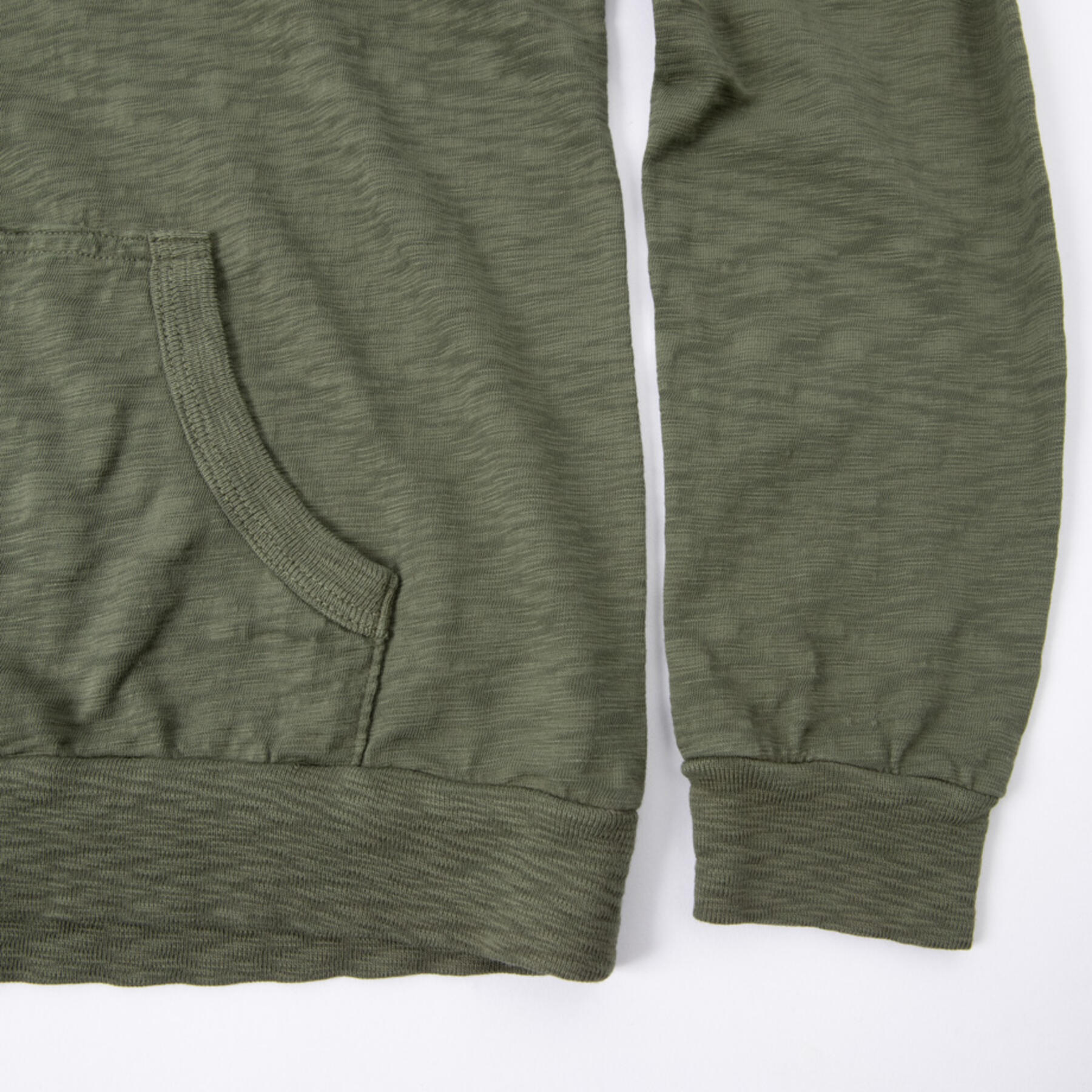 gustin big slub hoodie - olive drab