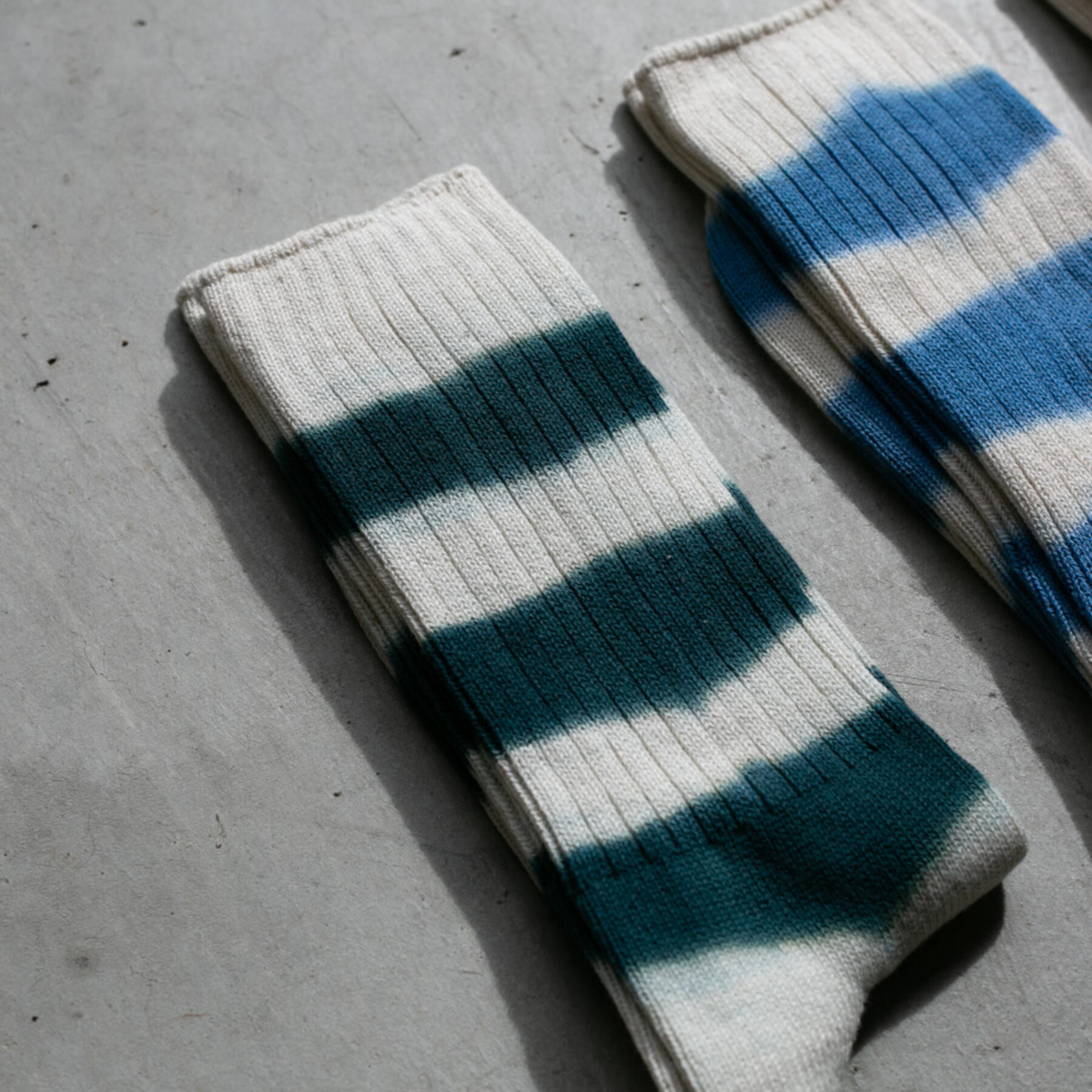 gustin japan stripe dye socks 3 pack