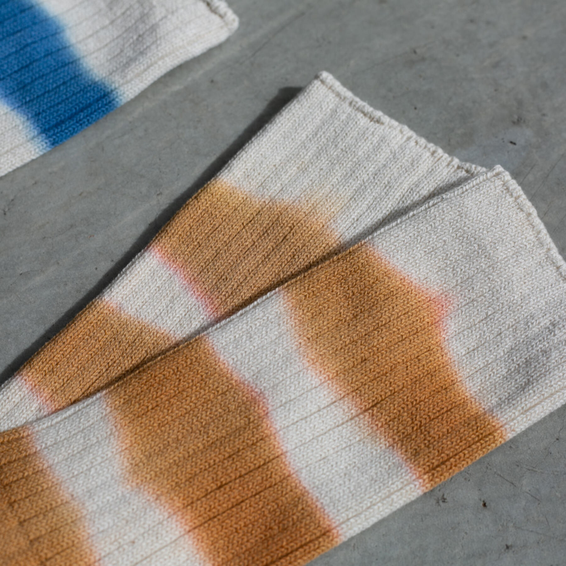 gustin japan stripe dye socks 3 pack
