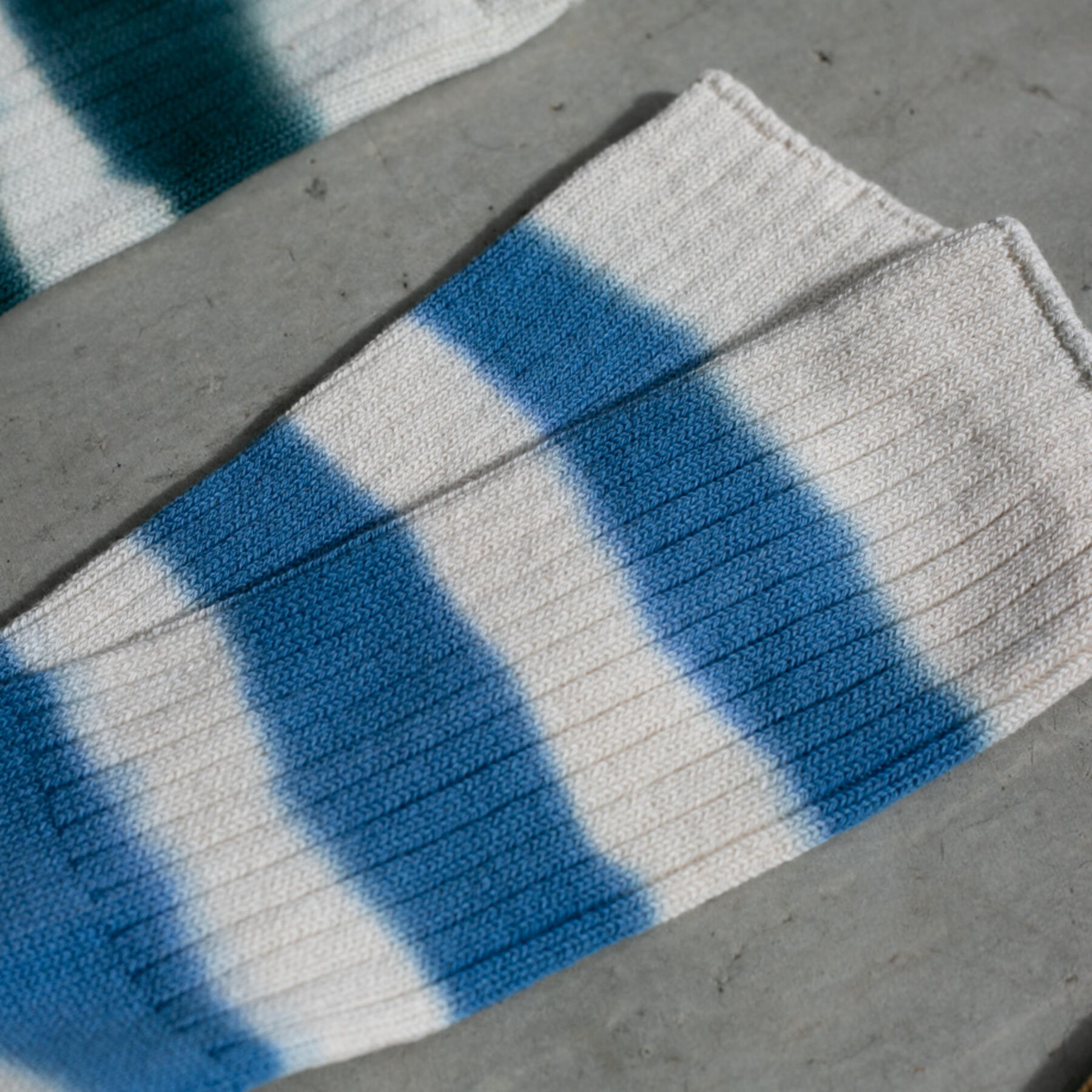 gustin japan stripe dye socks 3 pack