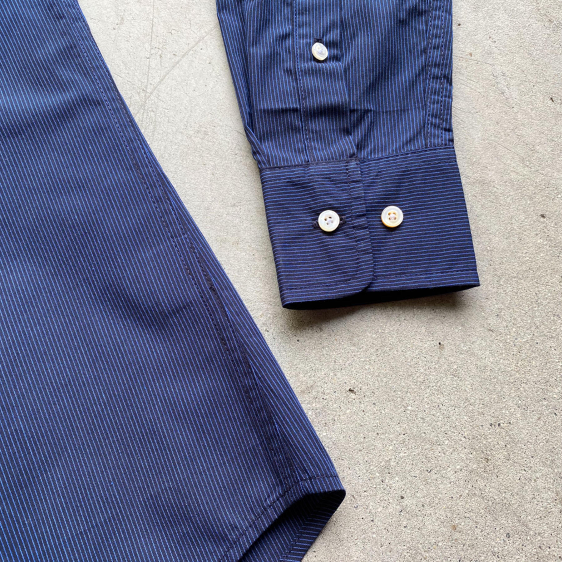 gustin #716 navyxcobalt pinstripe