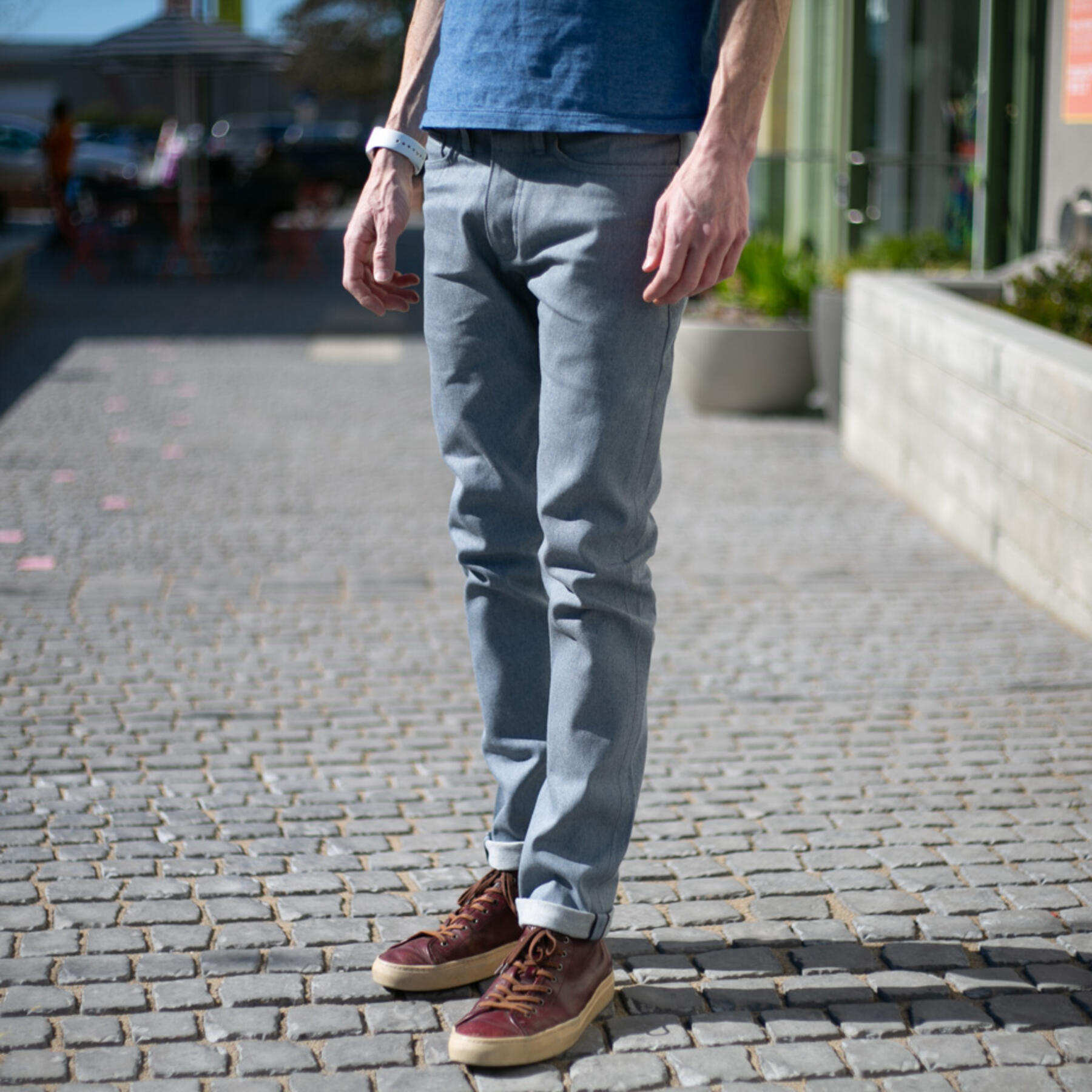 gustin #468 heather smooth selvedge
