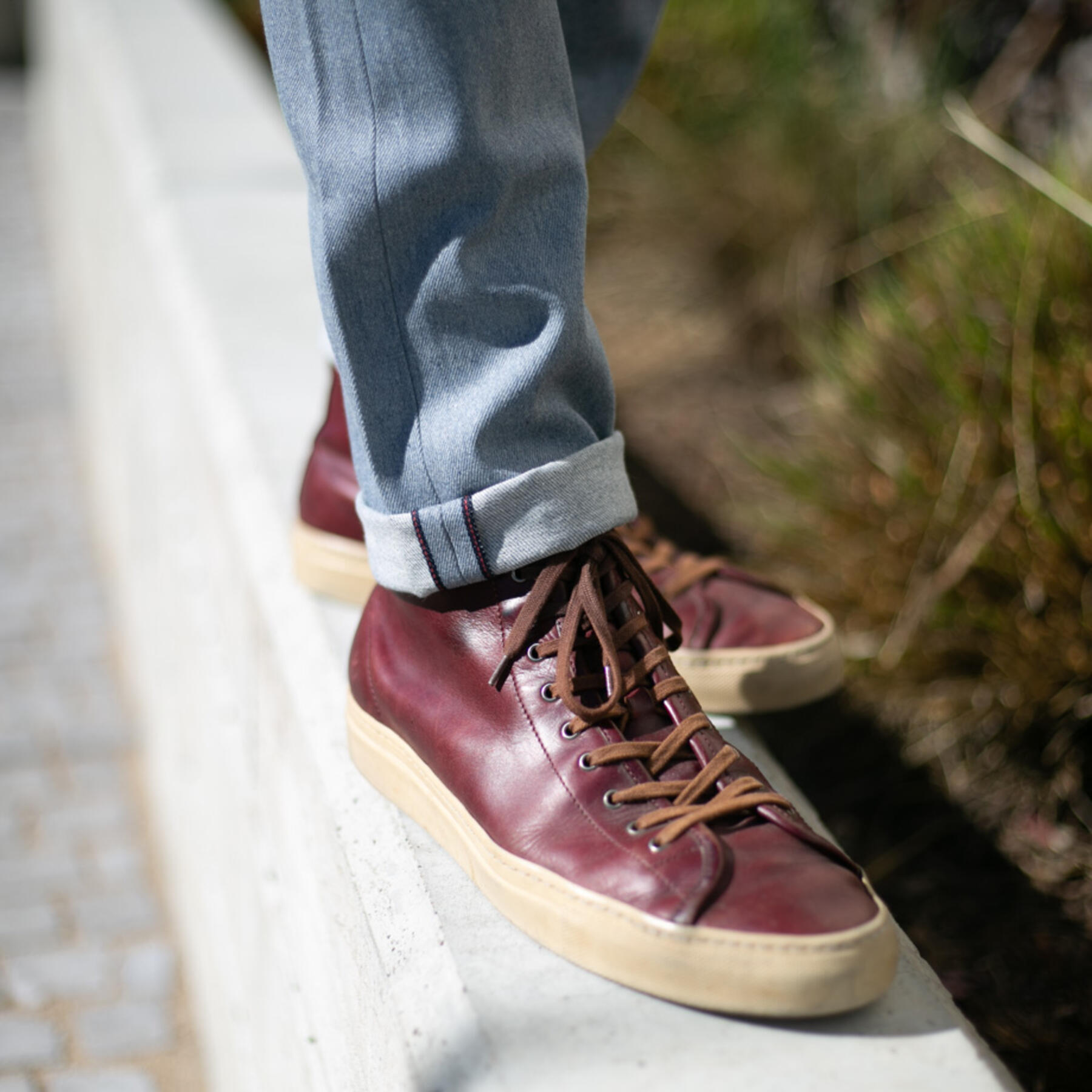 gustin #468 heather smooth selvedge