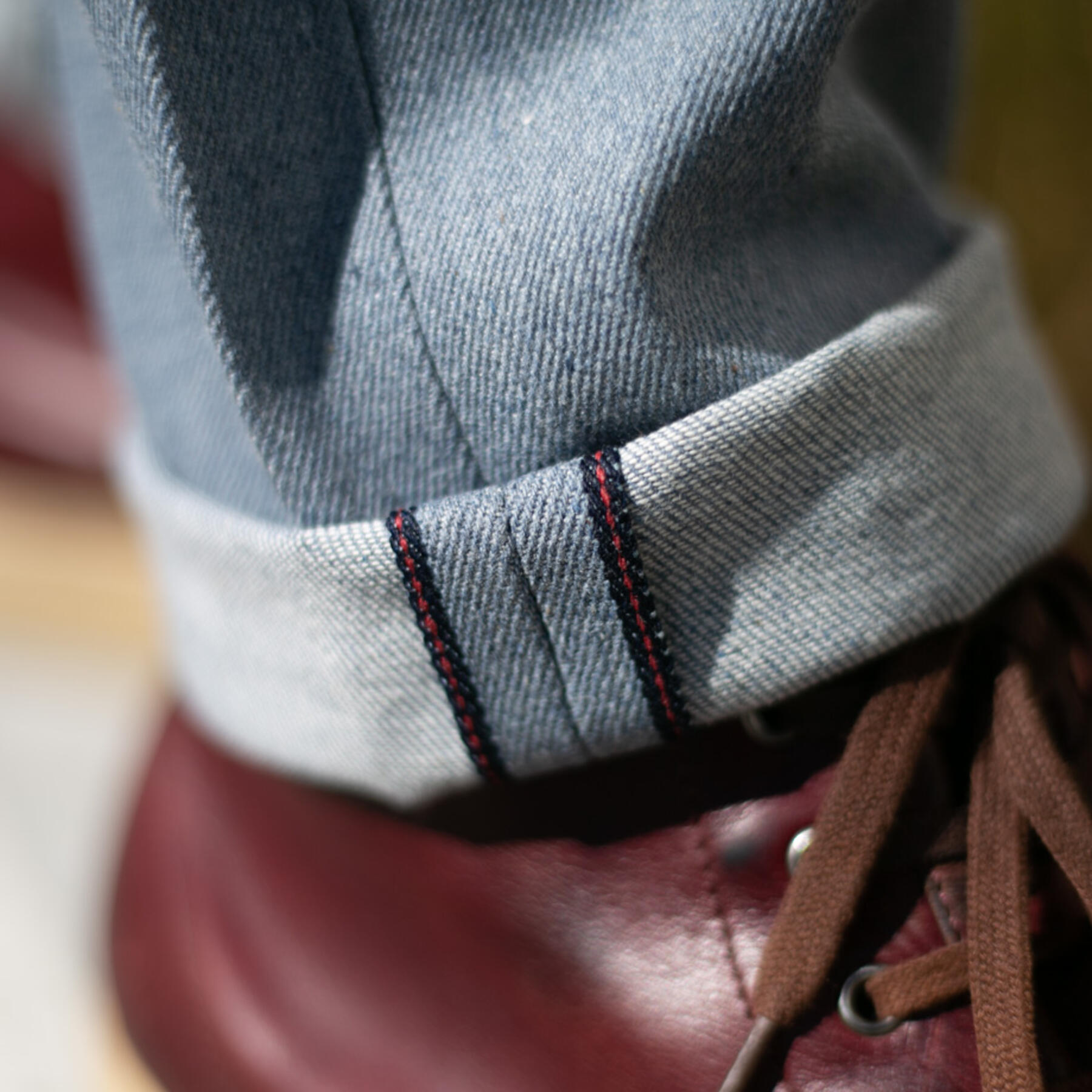 gustin #468 heather smooth selvedge