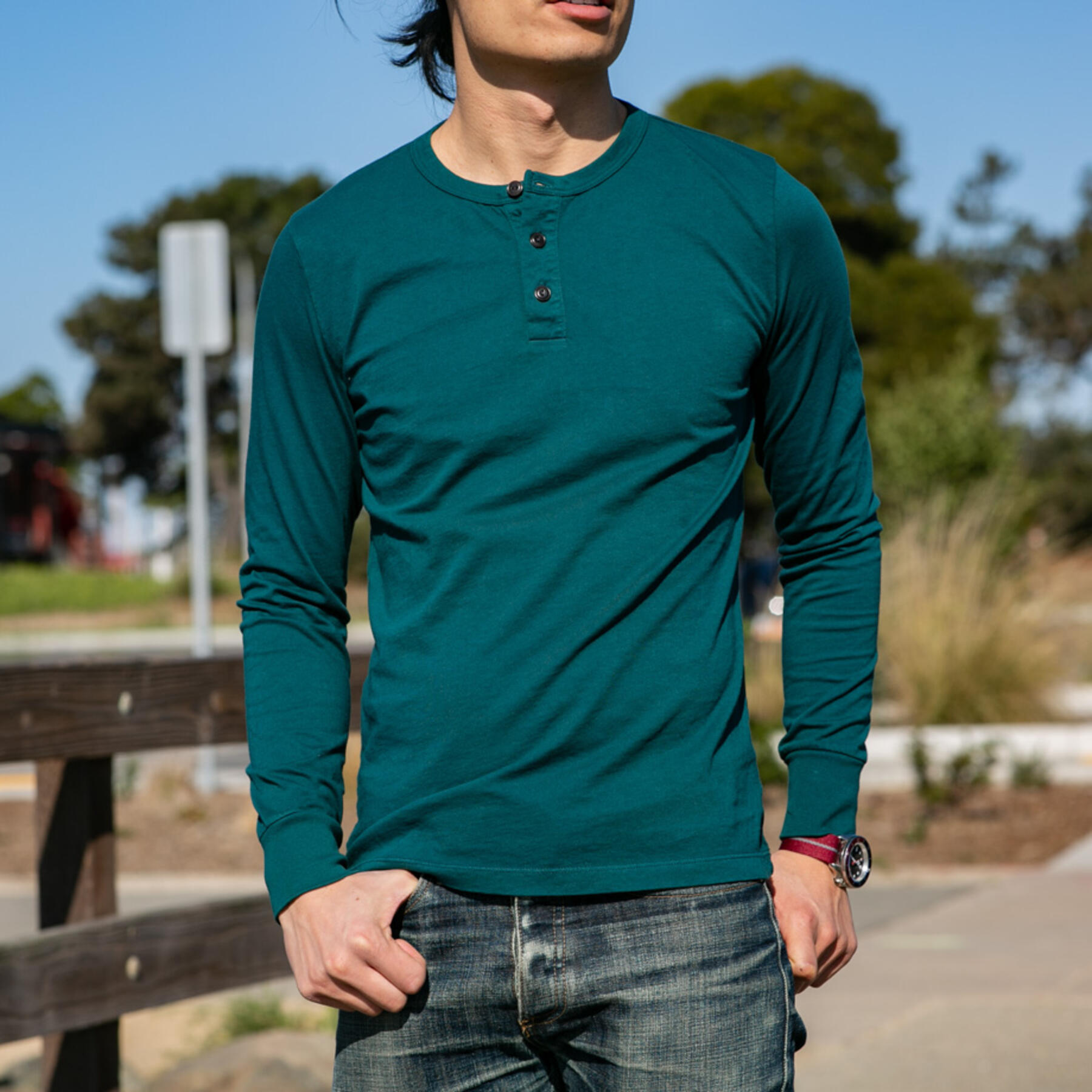 gustin henley 3 pack (teal, vintage blue, concrete)