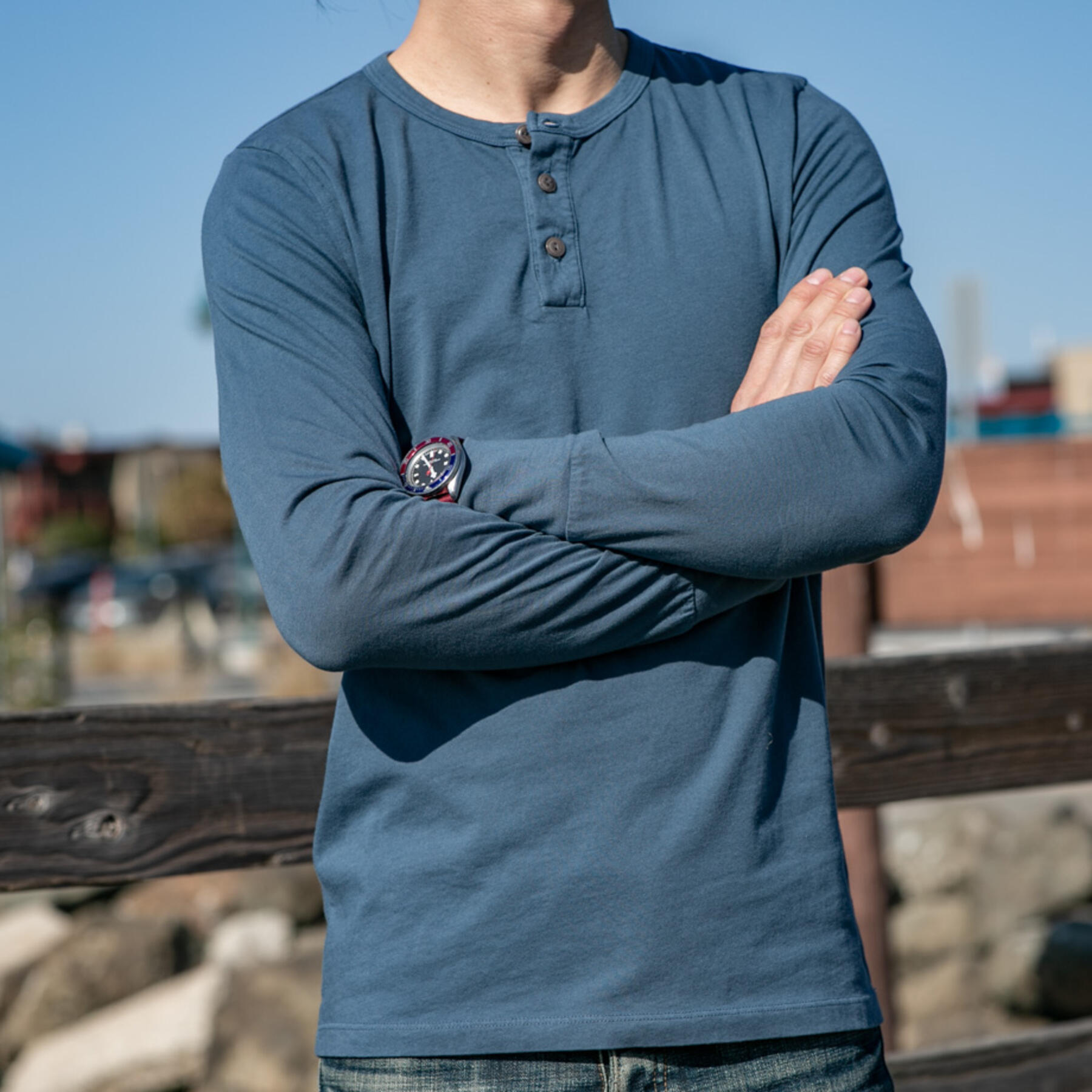gustin henley 3 pack (teal, vintage blue, concrete)