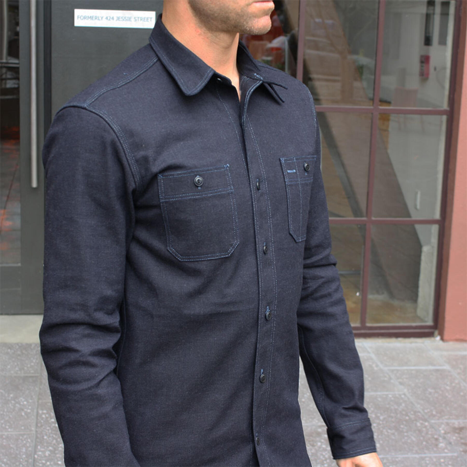 gustin #17 cone food tray workshirt