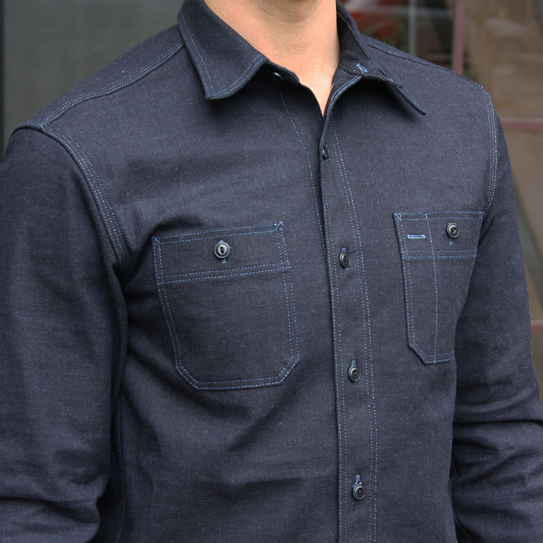 gustin #17 cone food tray workshirt