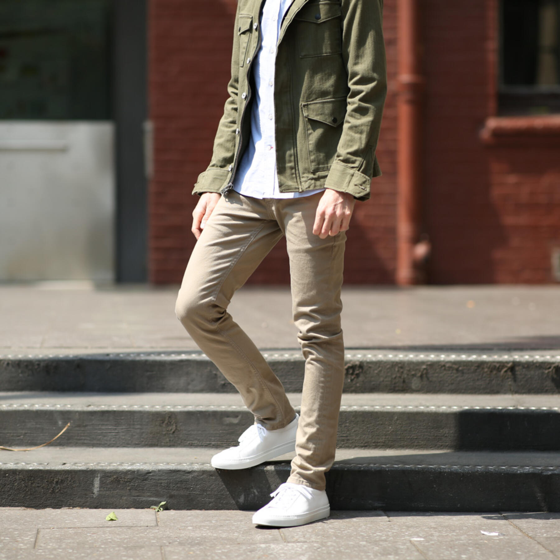 gustin #3 american stretch twill 5 pocket - khaki