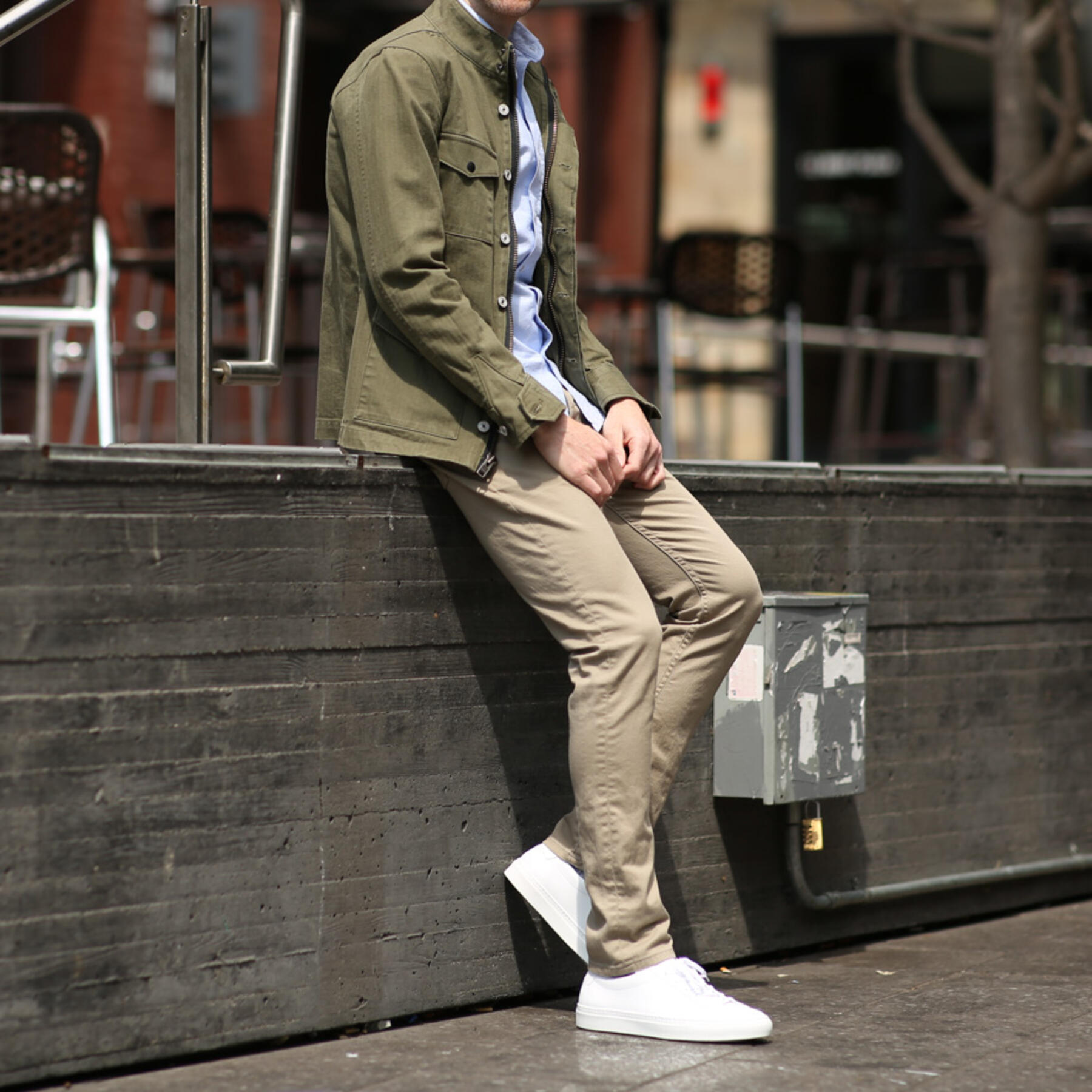 gustin #3 american stretch twill 5 pocket - khaki