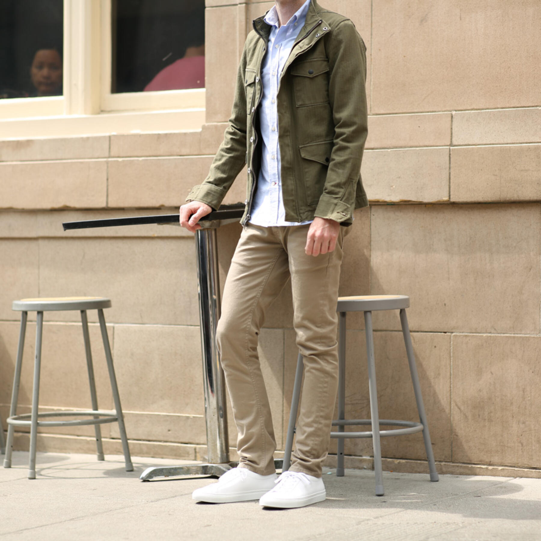 gustin #3 american stretch twill 5 pocket - khaki