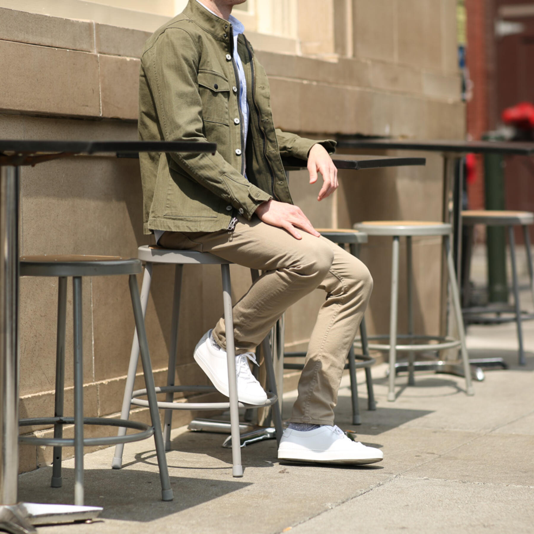 gustin #3 american stretch twill 5 pocket - khaki