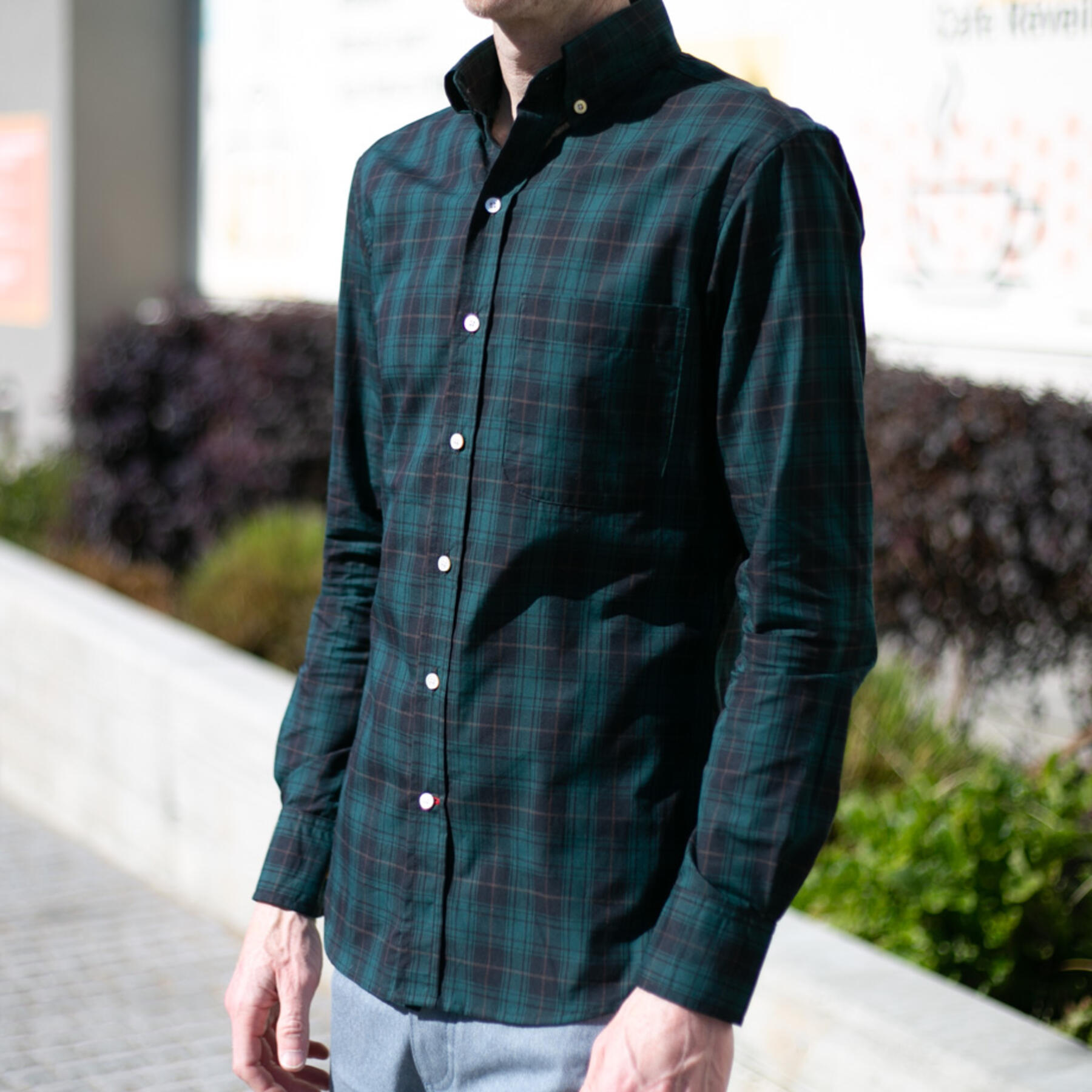 gustin #728 emerald navy plaid