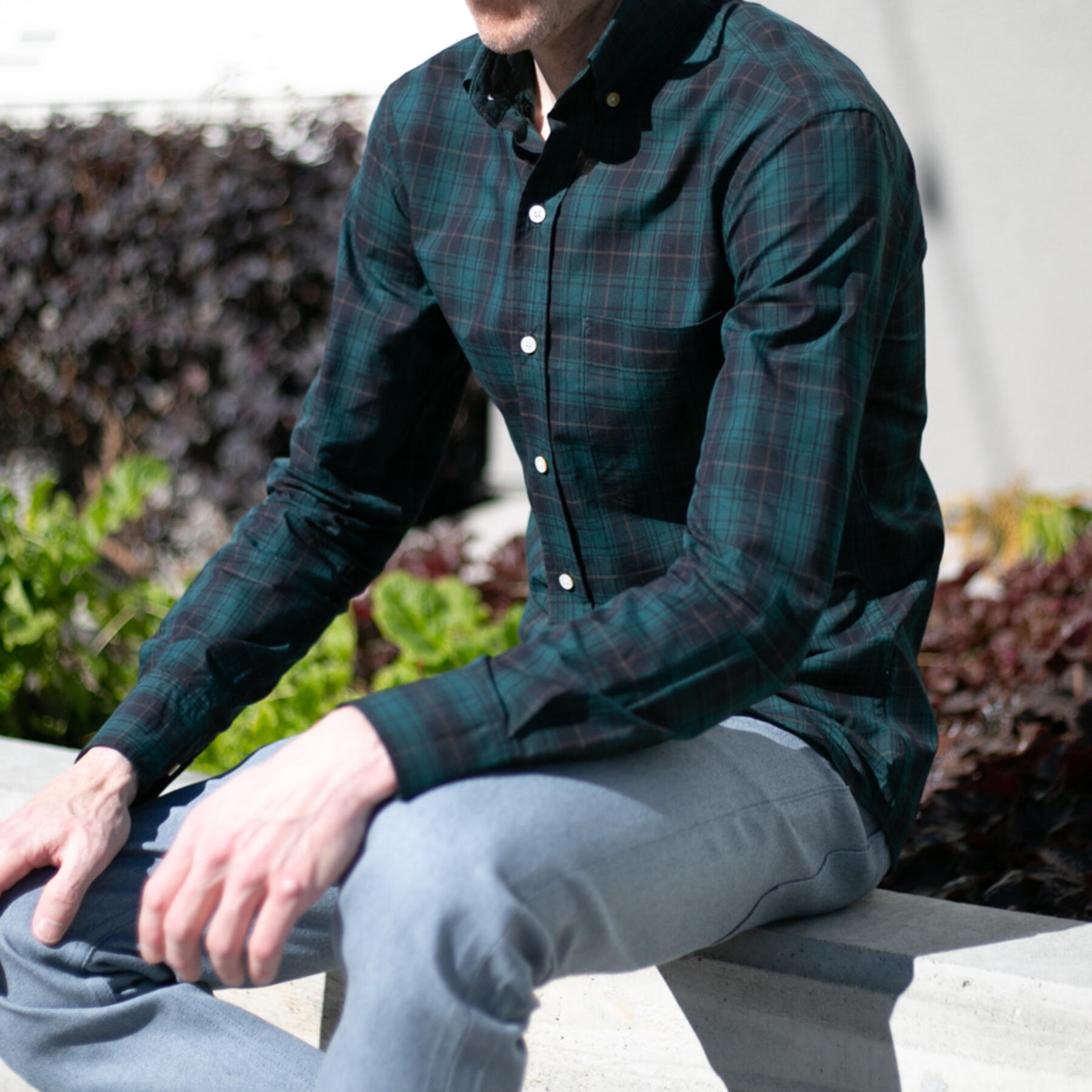 gustin #728 emerald navy plaid