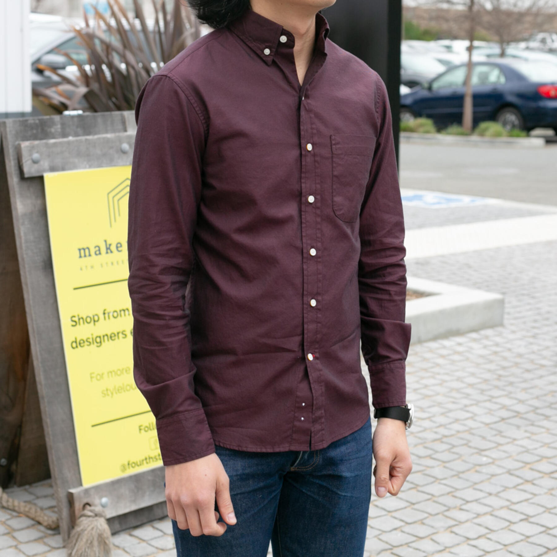 gustin #730 egyptian giza cotton - oxbloodxblack