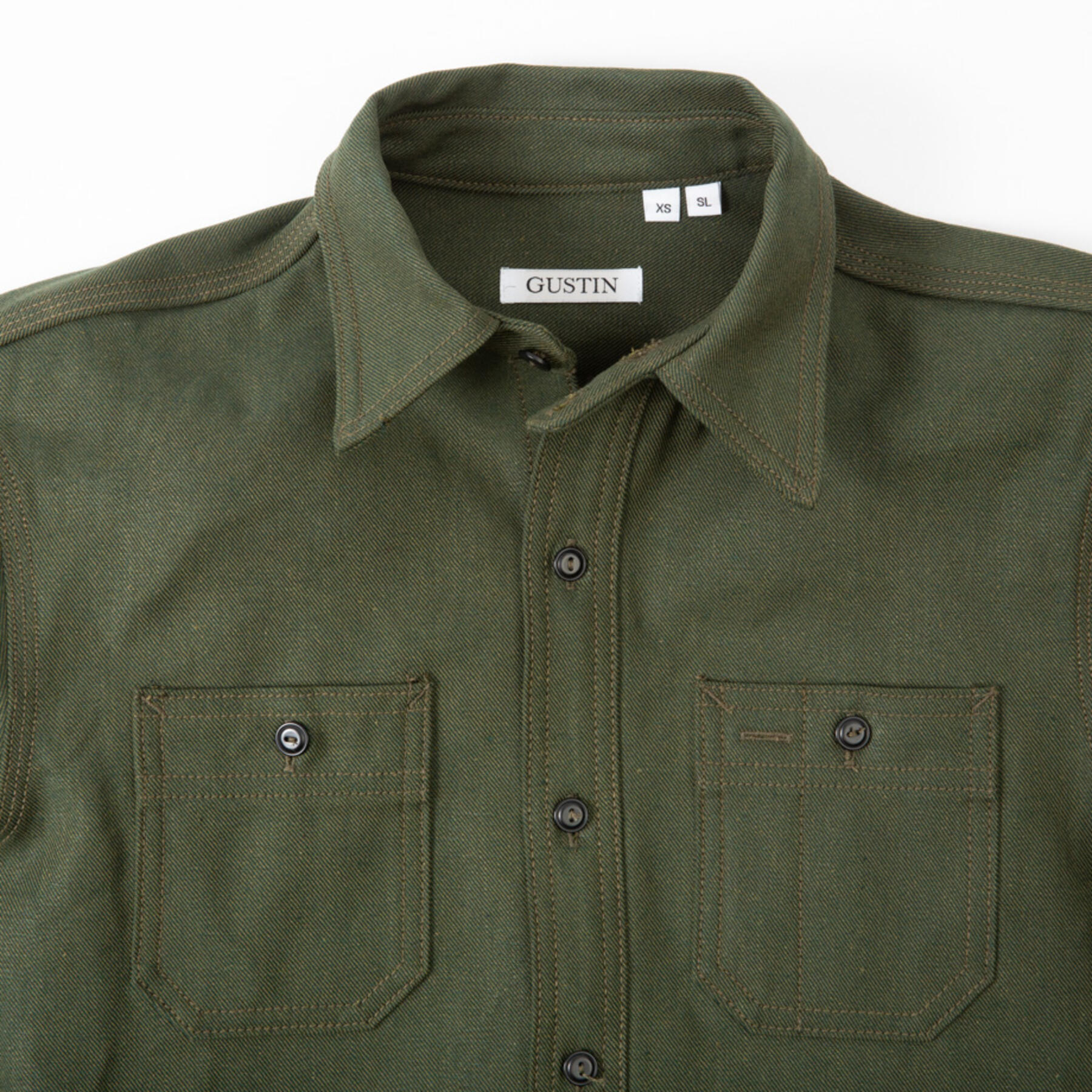 gustin #40 japan olive workshirt