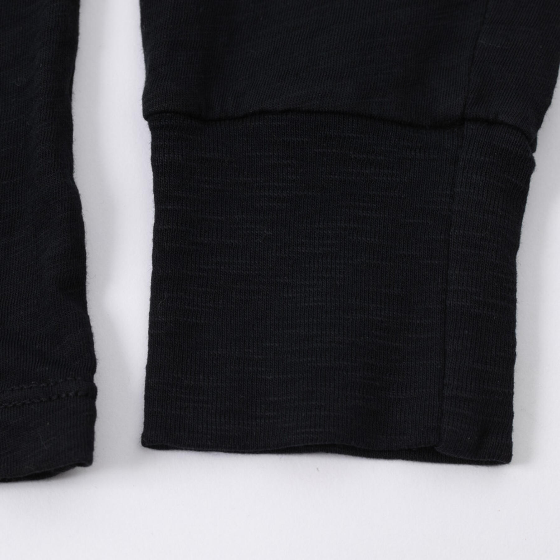 gustin slub pocket henley - black