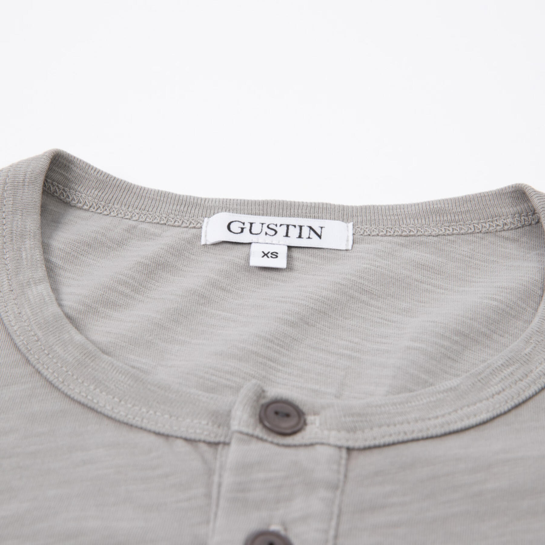 gustin slub pocket henley - stone